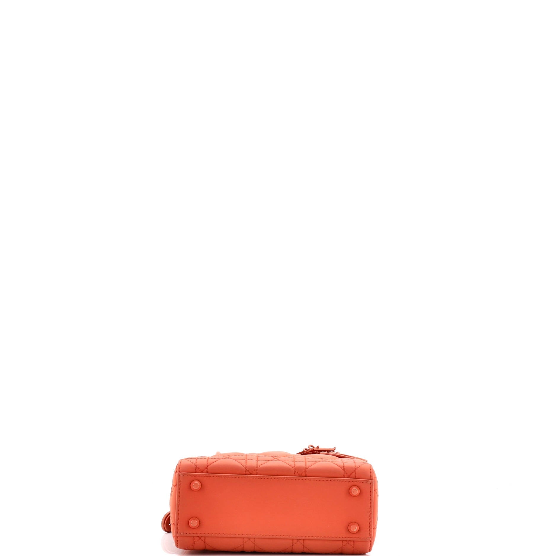 Pre-Loved Christian Dior Ultra Matte Lady Dior Chain Bag Cannage Quilt Calfskin Mini - Image 4