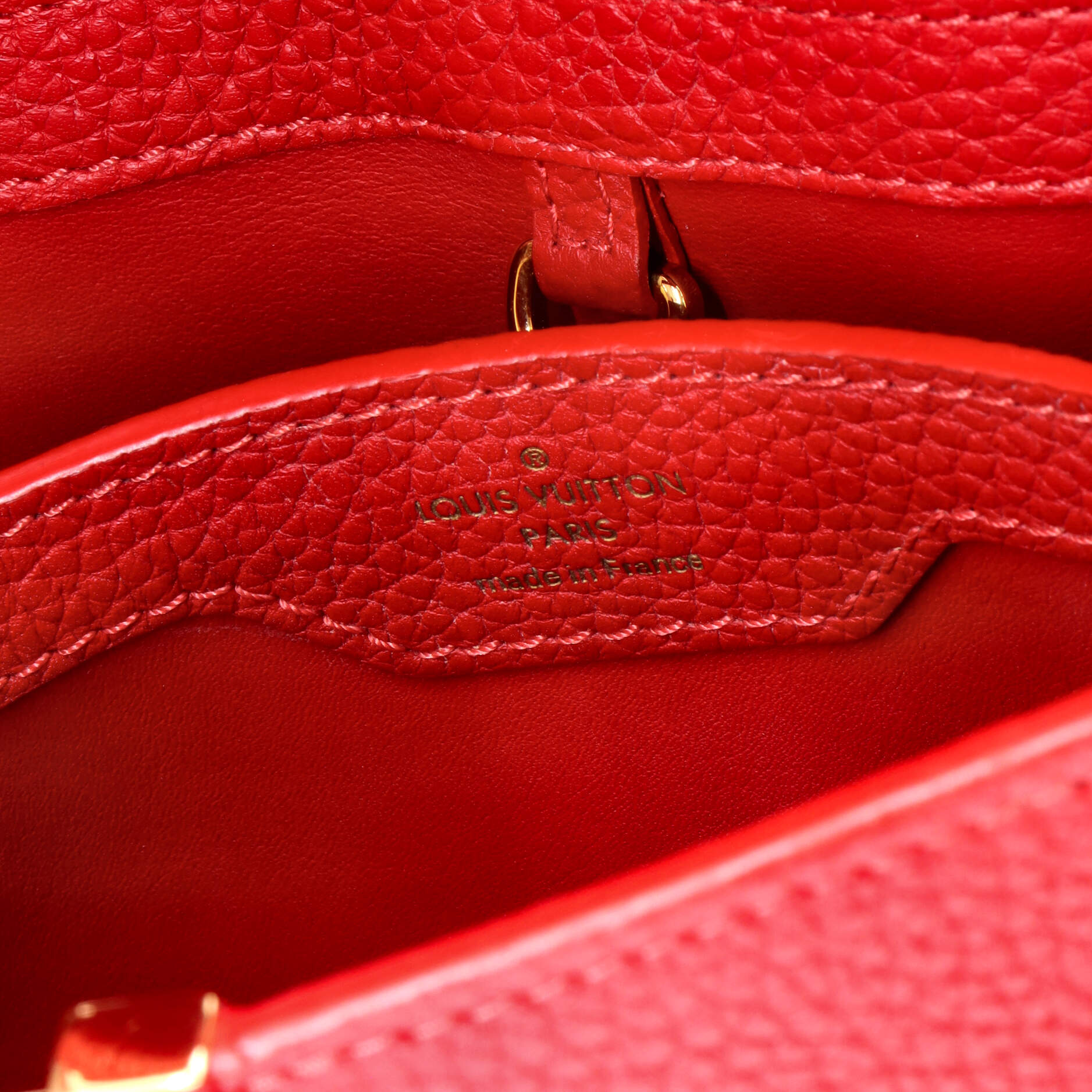 Pre-Loved Louis Vuitton Capucines Bag Leather BB - Image 6