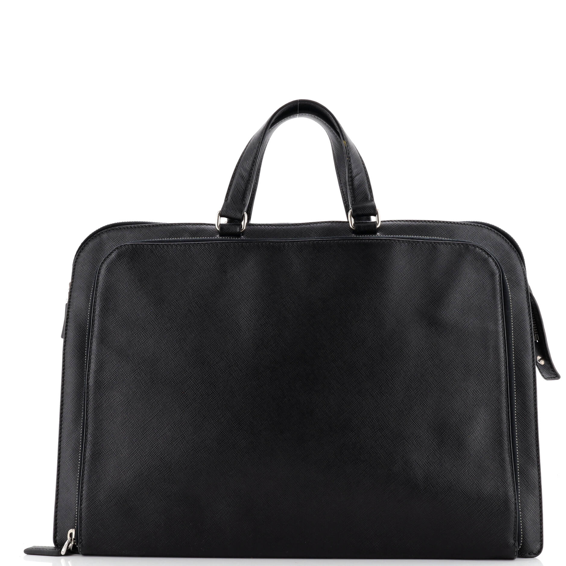 Pre-Loved Prada Travel Briefcase Saffiano Leather