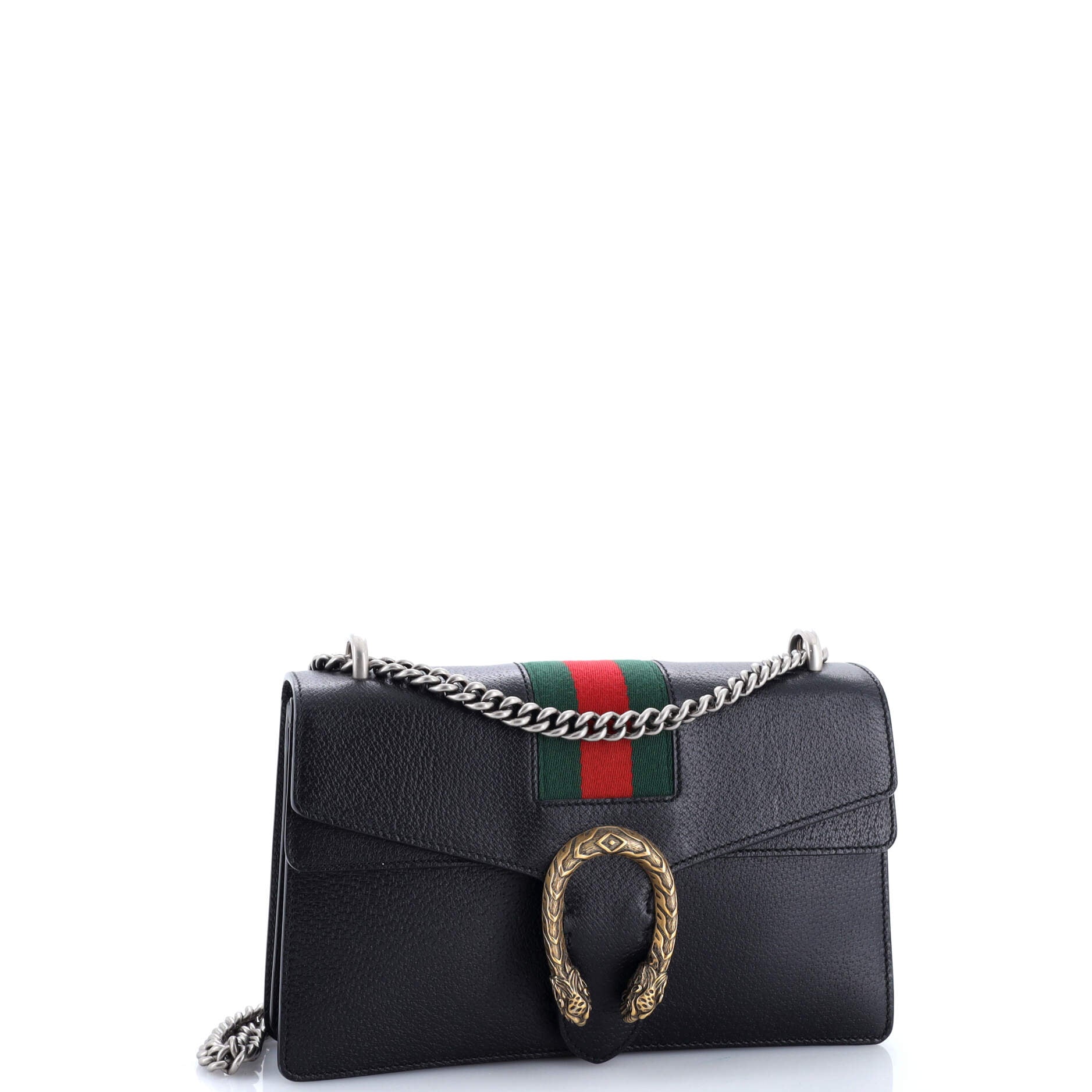 Pre-Loved Gucci Web Dionysus Bag Leather Small - Image 2