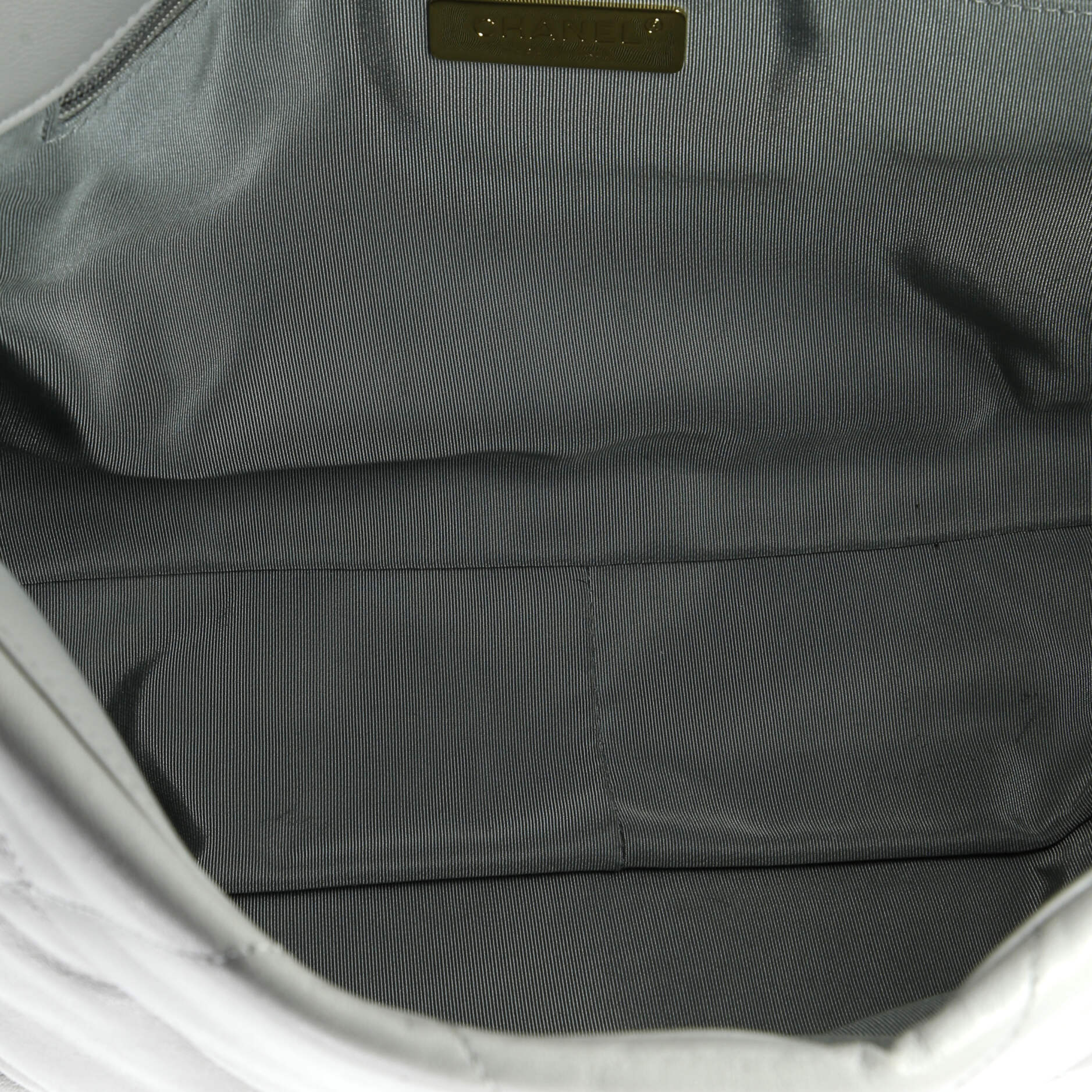 Pre-Loved Chanel 19 Flap Bag Quilted Leather Maxi - Image 6