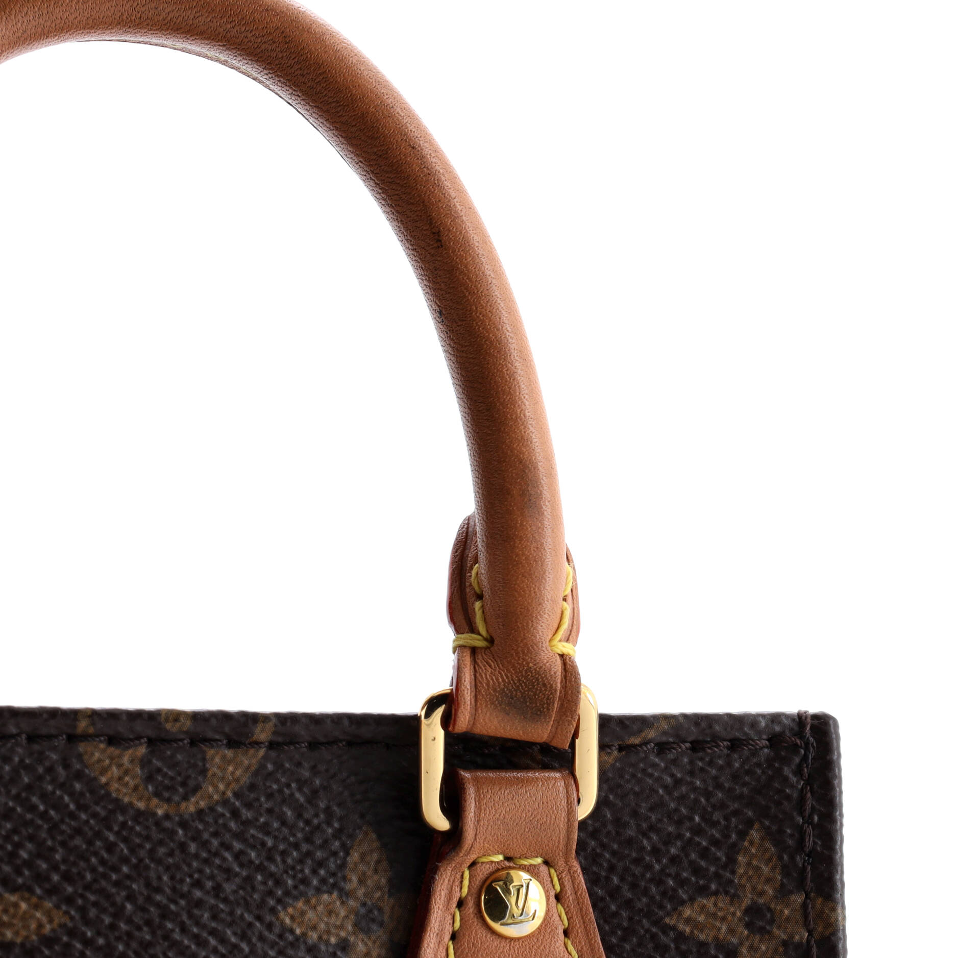 Pre-Loved Louis Vuitton Petit Sac Plat Bag Monogram Canvas - Image 6