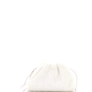 Pre-Loved Bottega Veneta The Pouch Curly Raffia Mini