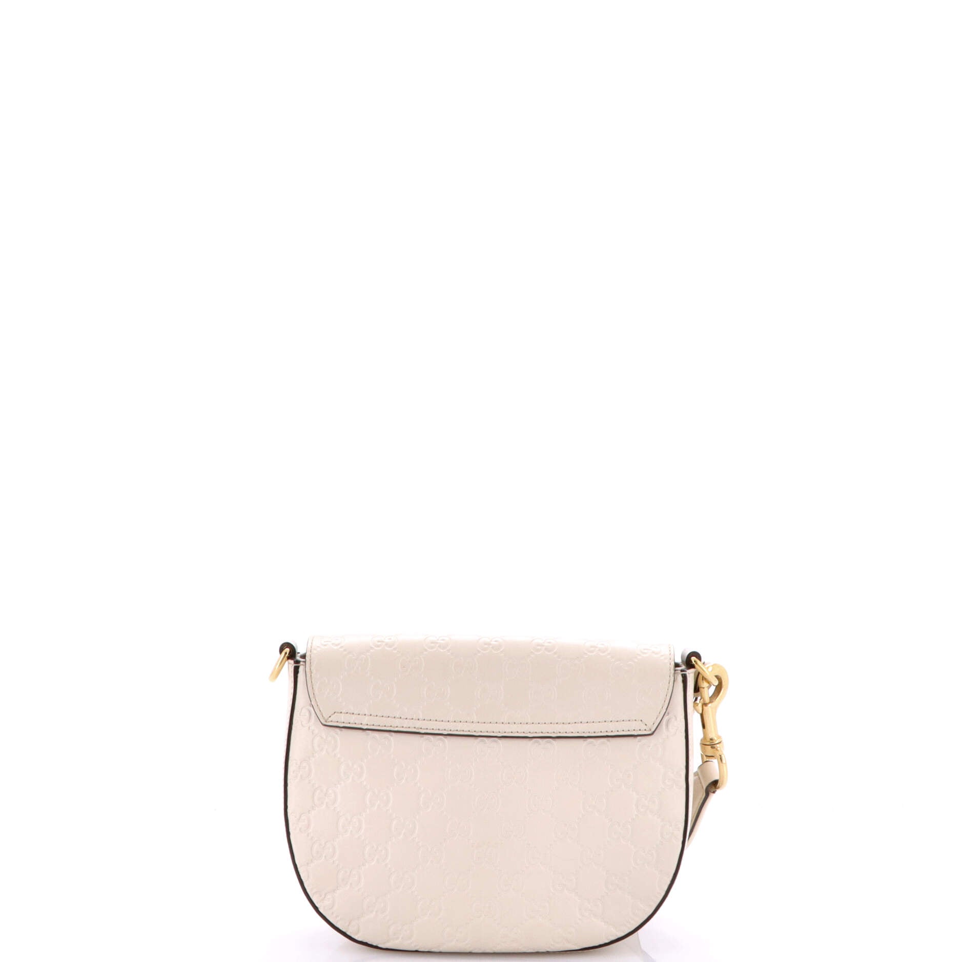 Pre-Loved Gucci Padlock Saddle Shoulder Bag Guccissima Leather Medium - Image 3