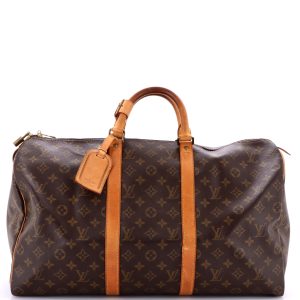 Pre-Loved Louis Vuitton Keepall Bandouliere Bag Monogram Canvas 50