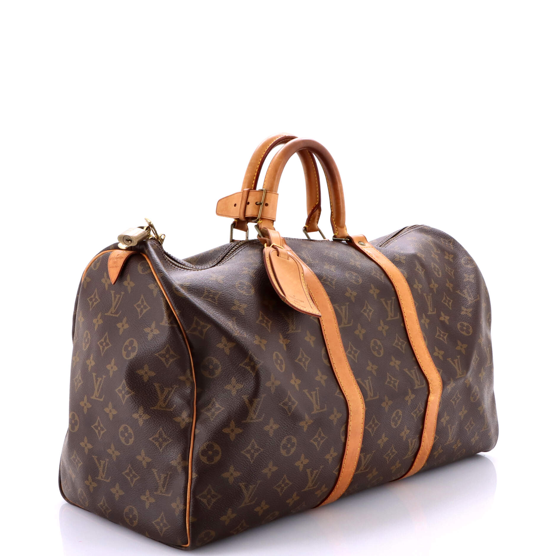Pre-Loved Louis Vuitton Keepall Bandouliere Bag Monogram Canvas 50 - Image 2