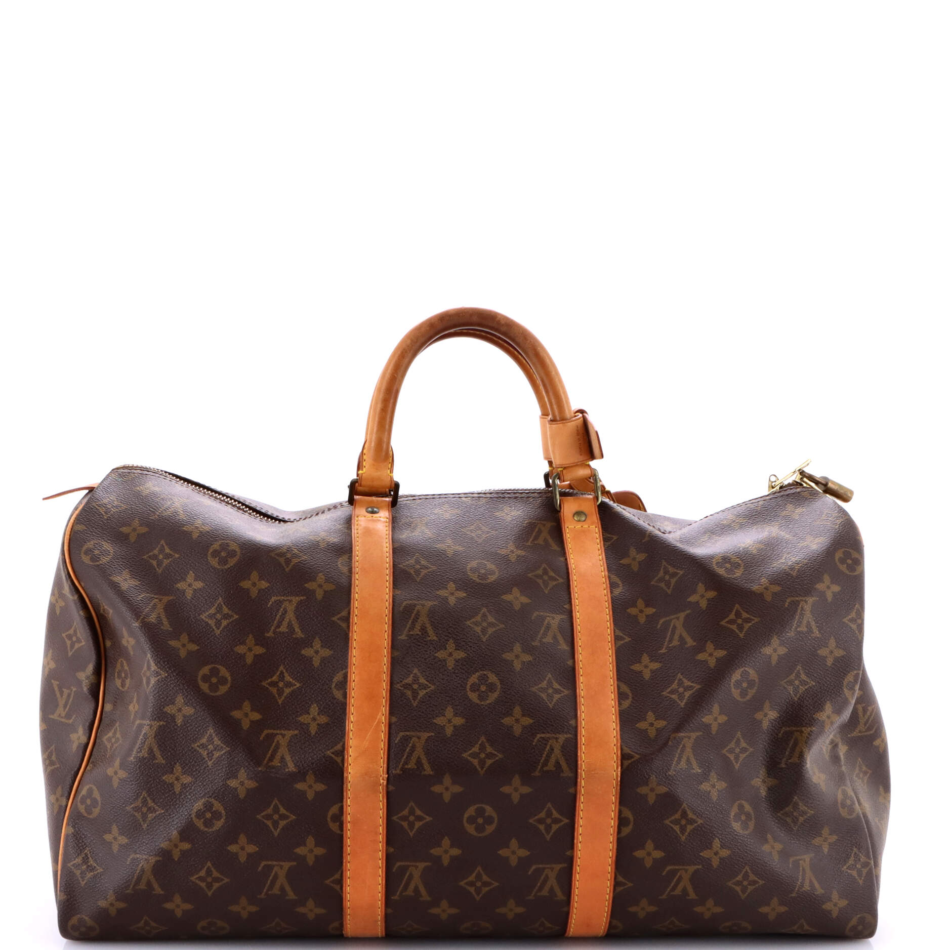 Pre-Loved Louis Vuitton Keepall Bandouliere Bag Monogram Canvas 50 - Image 3