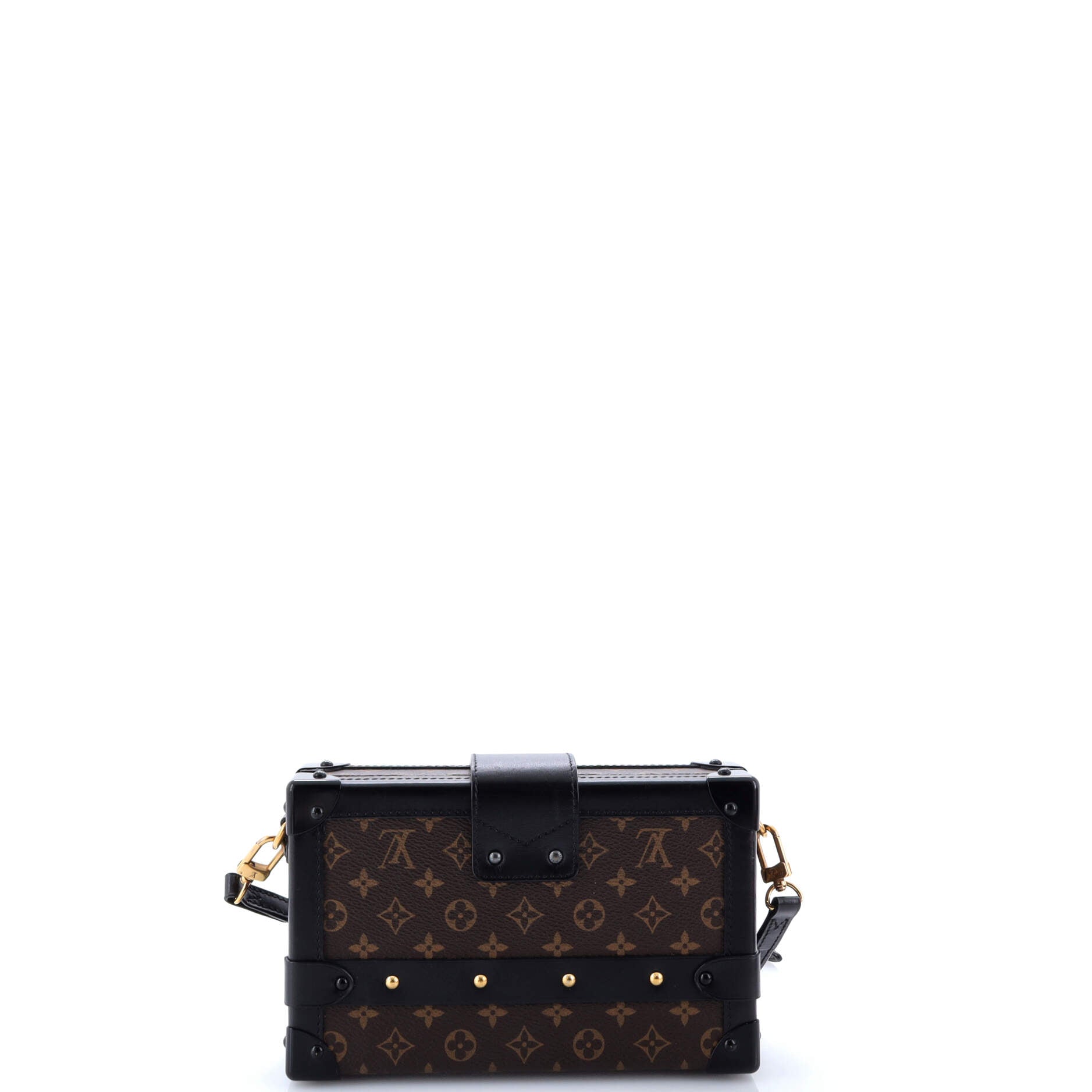 Pre-Loved Louis Vuitton Petite Malle Handbag Monogram Canvas - Image 3