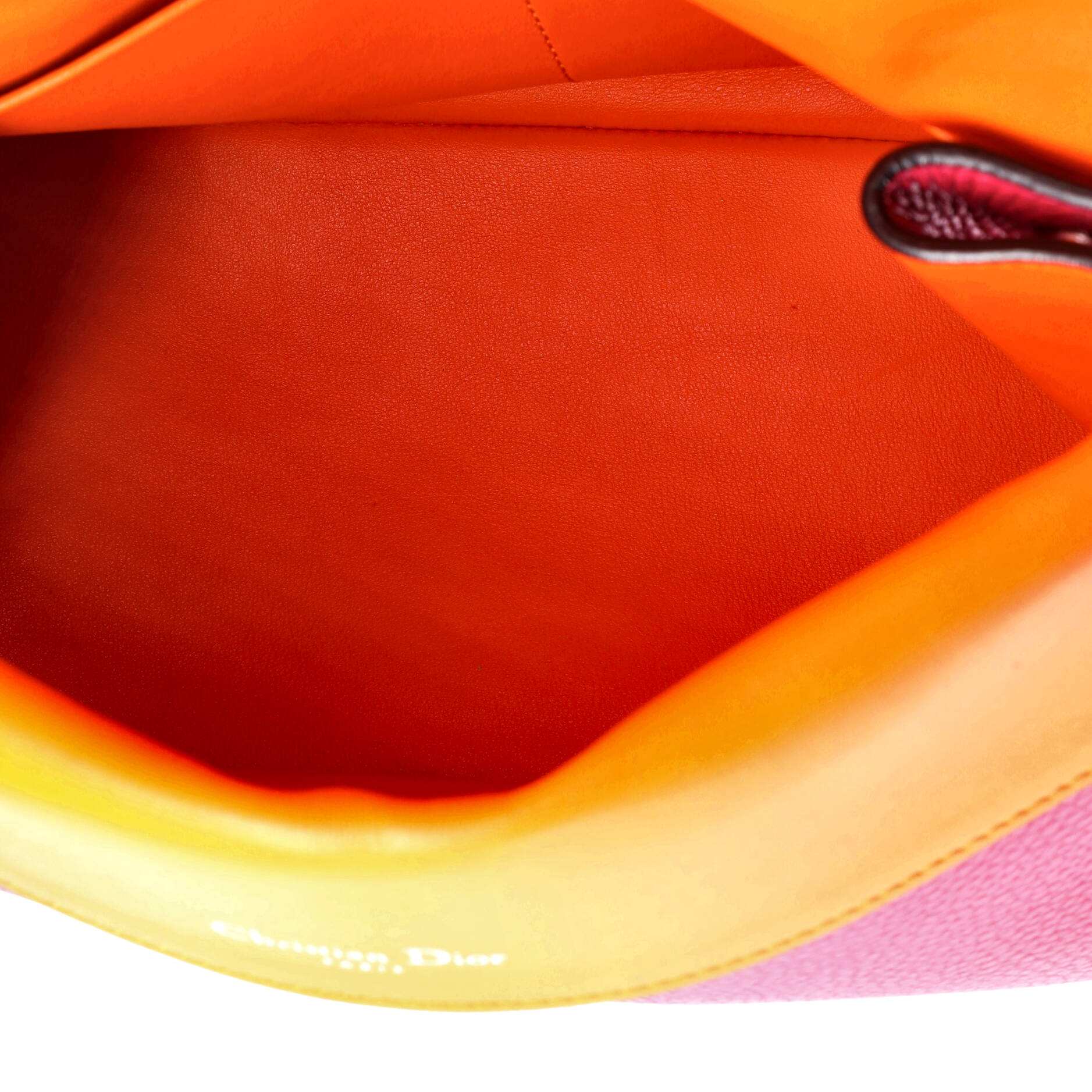 Pre-Loved Christian Dior Be Dior Bag Pebbled Leather Small - Image 5