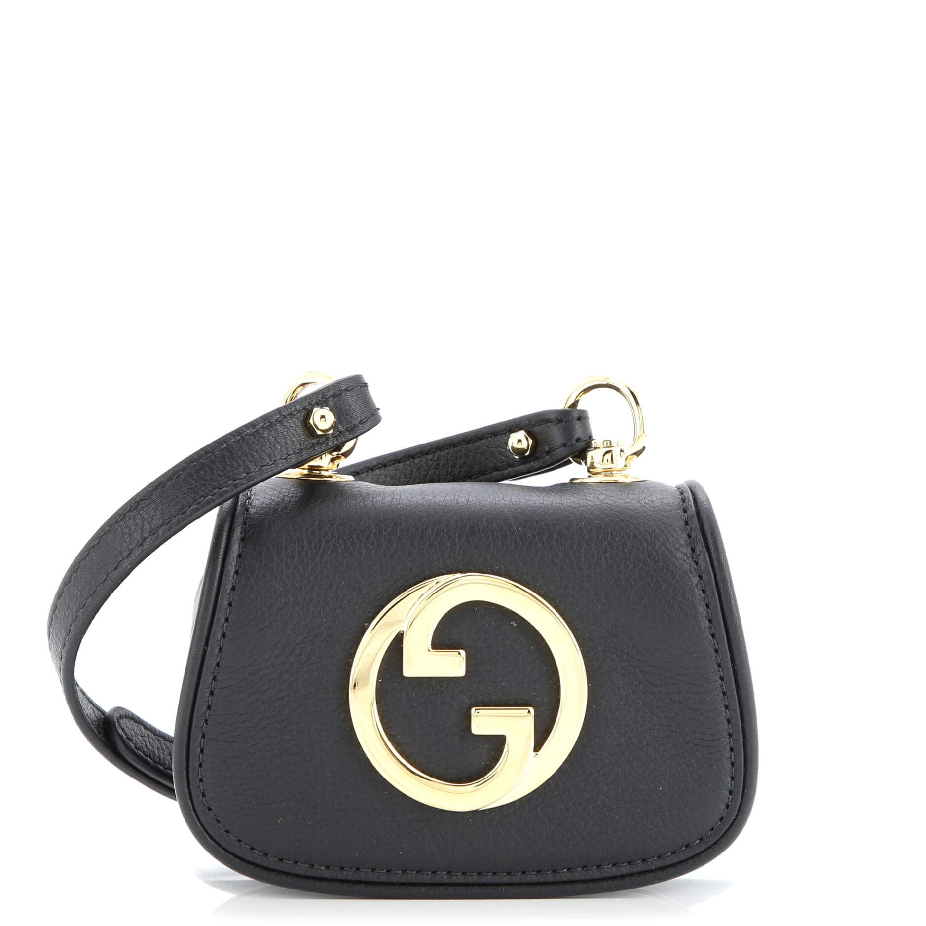 Pre-Loved Gucci Blondie NM Card Case Wallet with Strap Leather