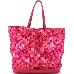 Pre-Loved Louis Vuitton Noefull Handbag Ikat Nylon MM