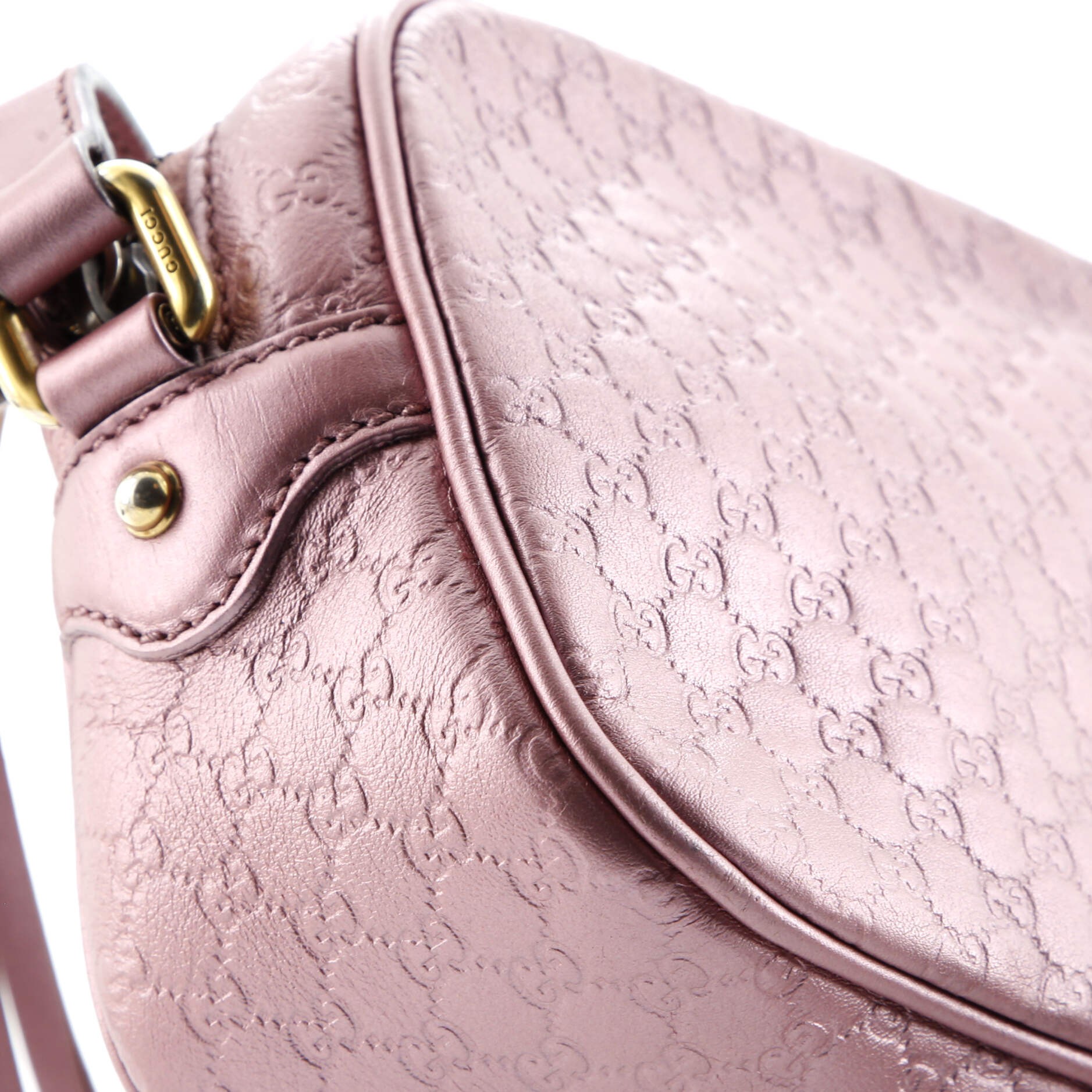 Pre-Loved Gucci Sunshine Disco Crossbody Bag Microguccissima Leather Small - Image 6