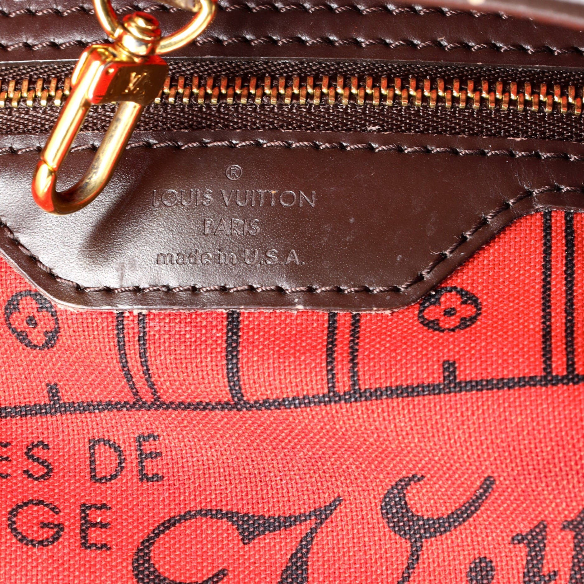 Pre-Loved Louis Vuitton Neverfull NM Tote Damier MM - Image 7