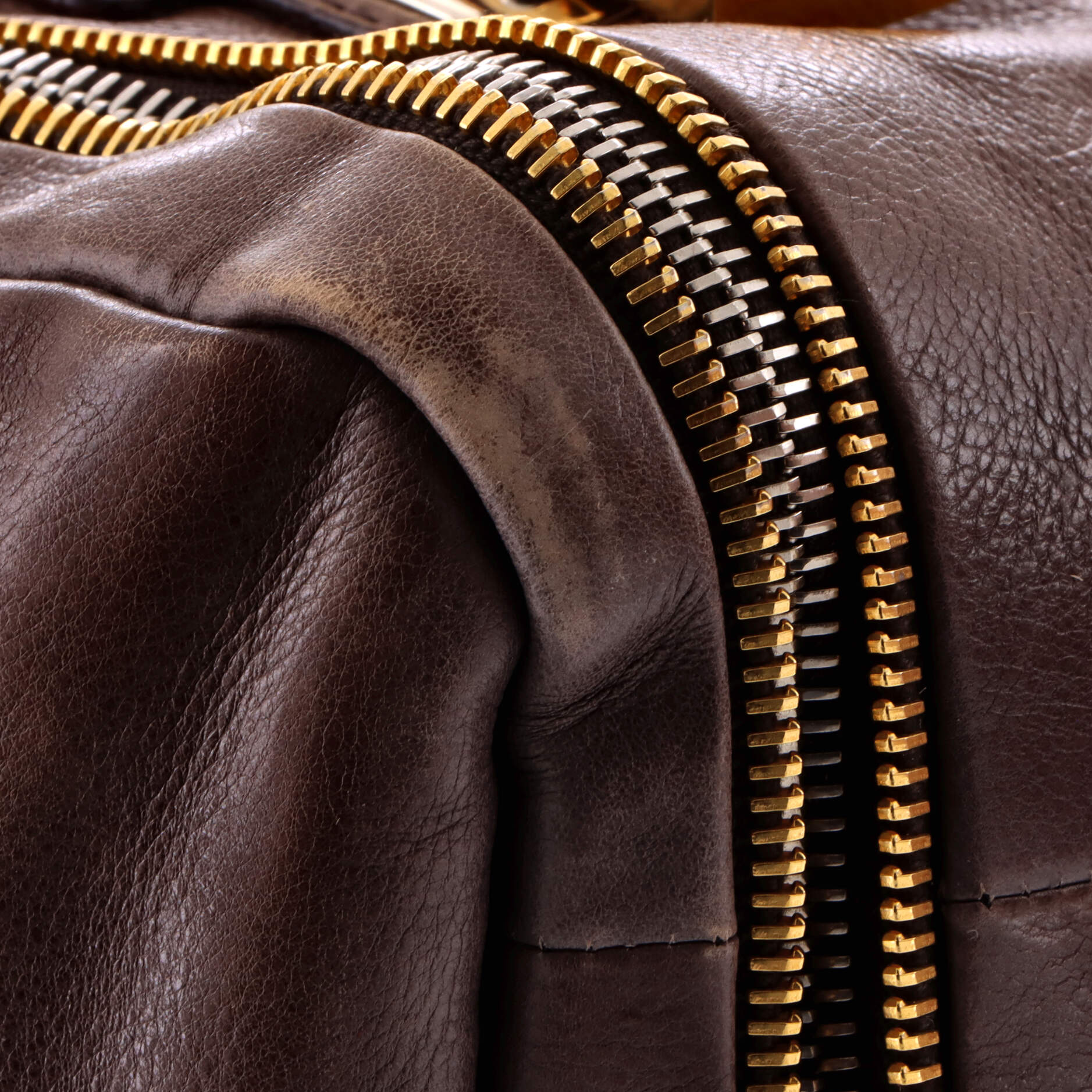 Pre-Loved Prada Lock Plate Zippers Satchel Glace Calf Large - Image 7