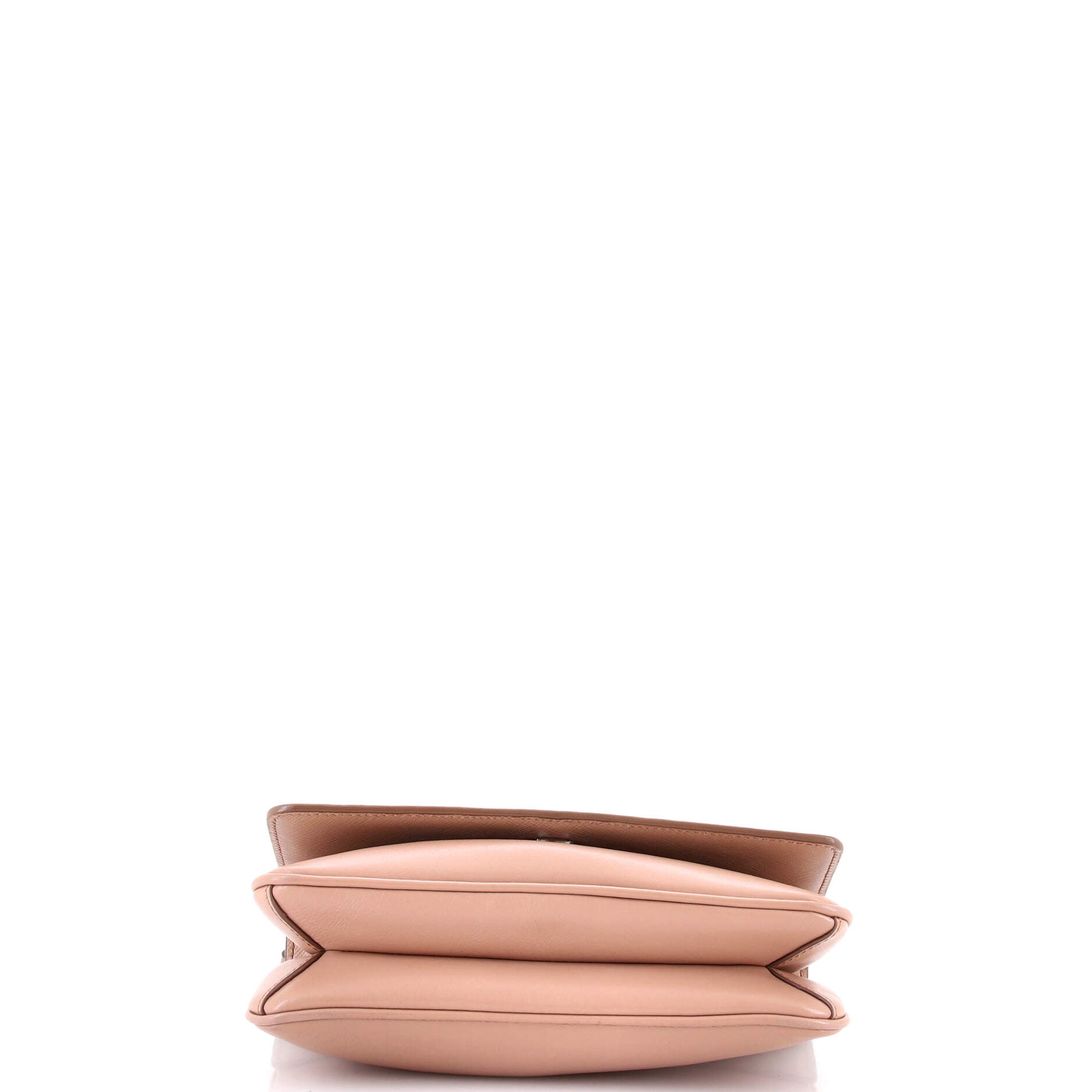 Pre-Loved Prada Chain Flap Crossbody Bag Saffiano and Soft Calf Small - Image 4