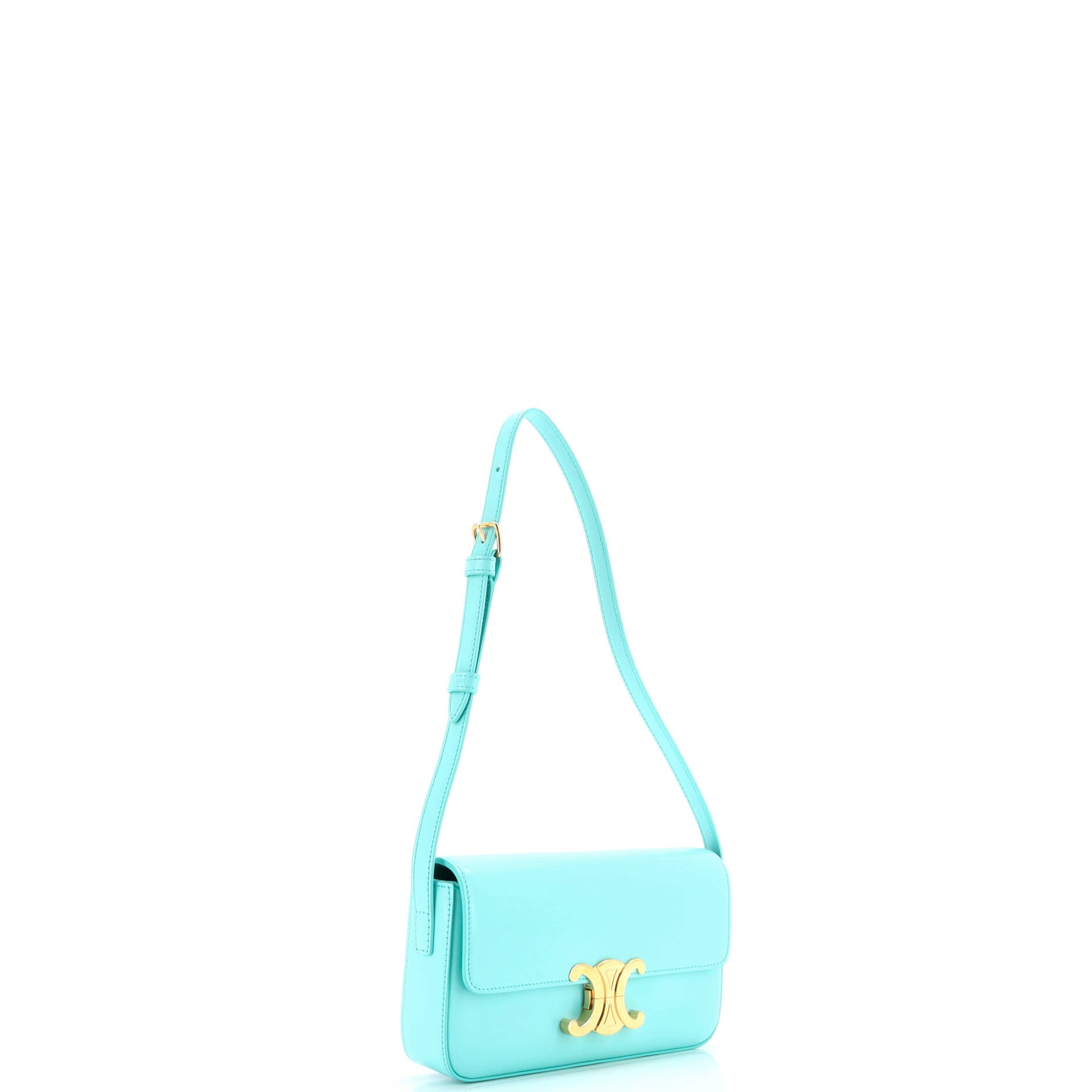 Pre-Loved Celine Triomphe East-West Shoulder Bag Smooth Calfskin - Image 2