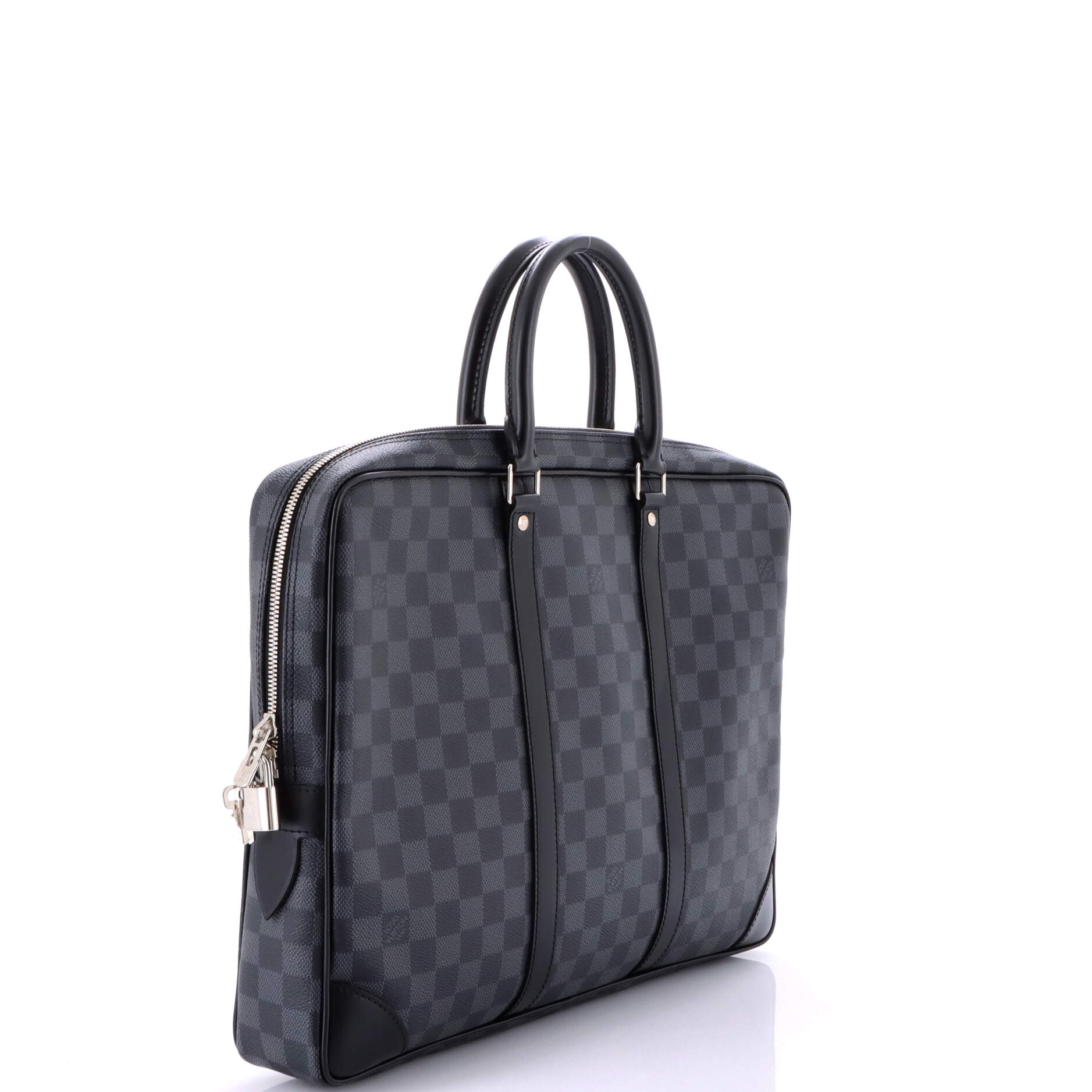 Pre-Loved Louis Vuitton Porte-Documents Voyage Briefcase Damier Graphite - Image 2