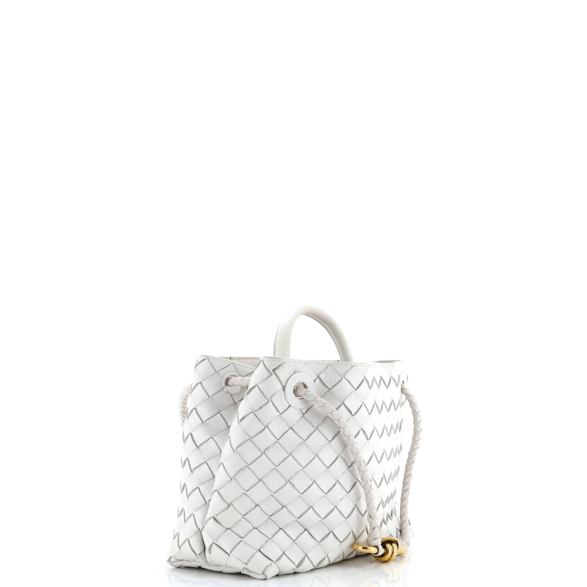 Pre-Loved Bottega Veneta Andiamo East West Top Handle Bag Intrecciato Nappa Small - Image 2