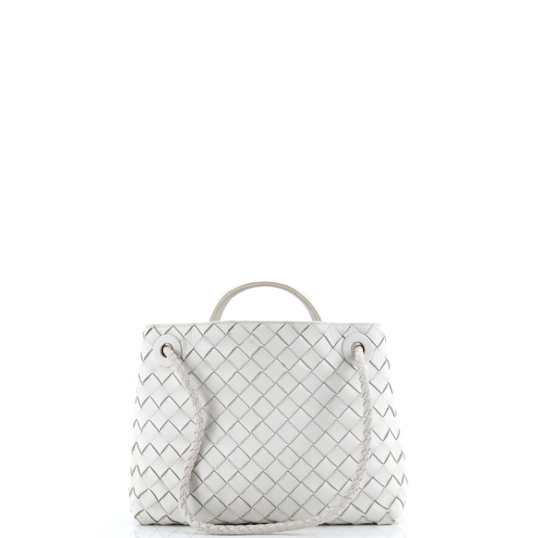 Pre-Loved Bottega Veneta Andiamo East West Top Handle Bag Intrecciato Nappa Small - Image 3