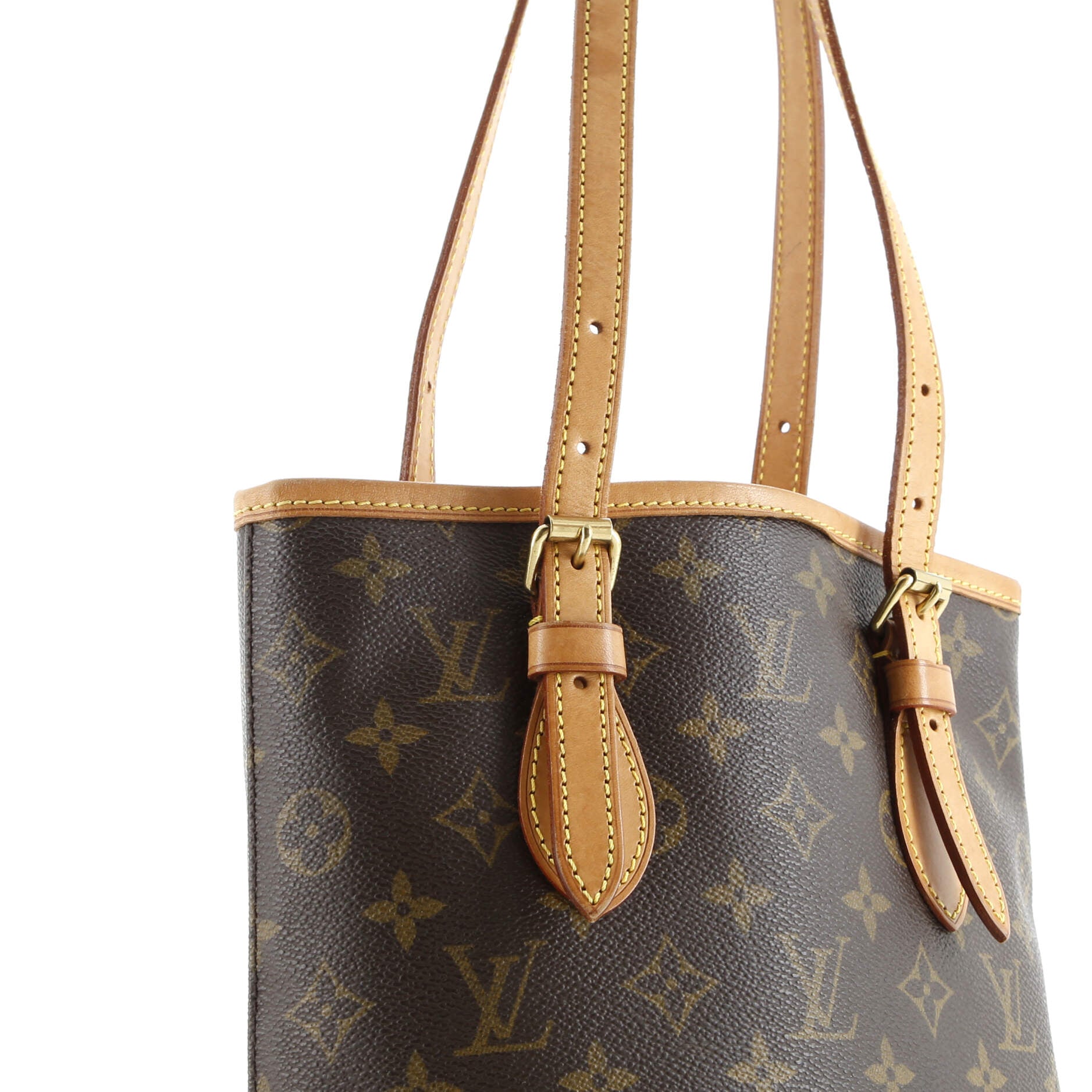 Pre-Loved Louis Vuitton Petit Bucket Bag Monogram Canvas - Image 13