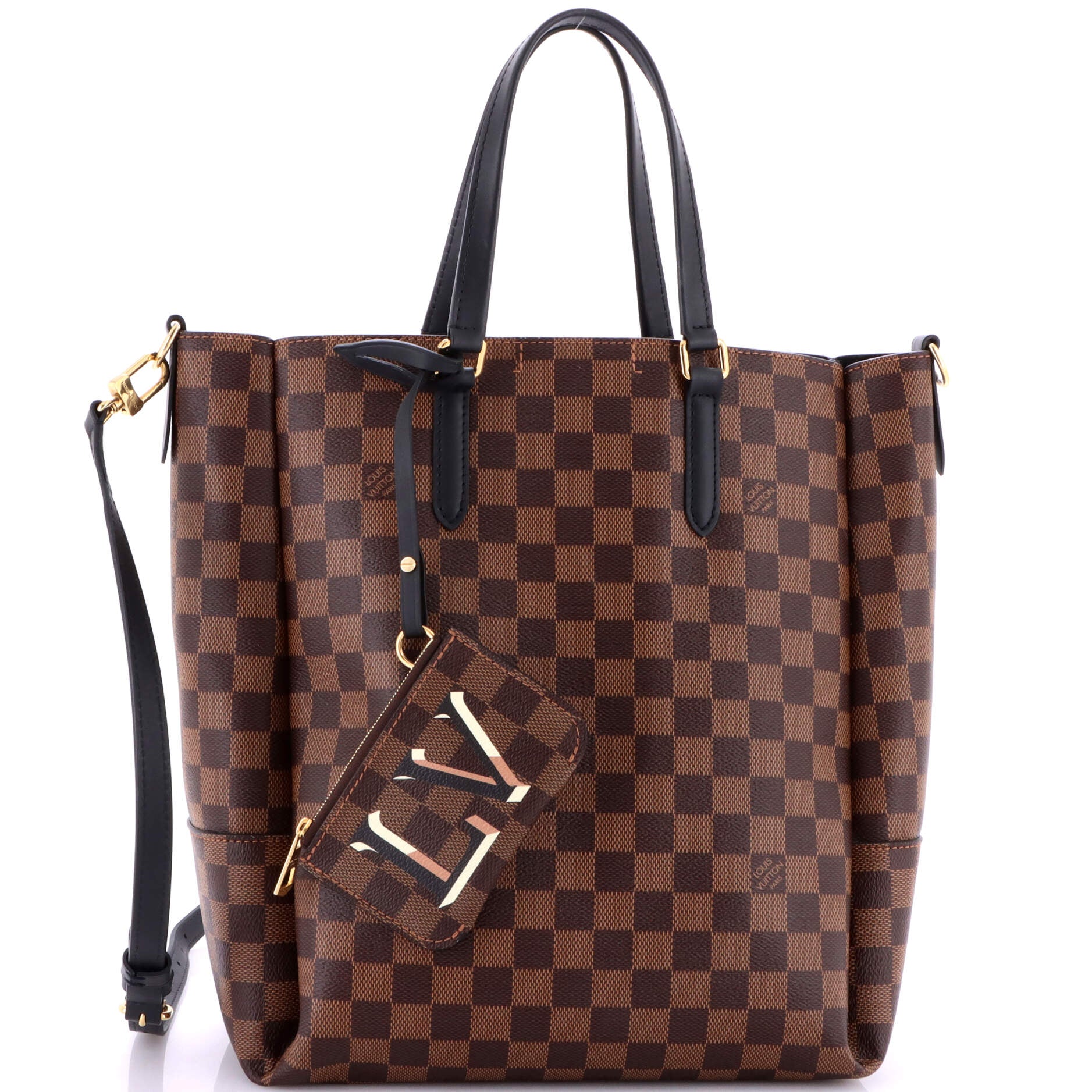 Pre-Loved Louis Vuitton Belmont Tote Damier MM - Image 2