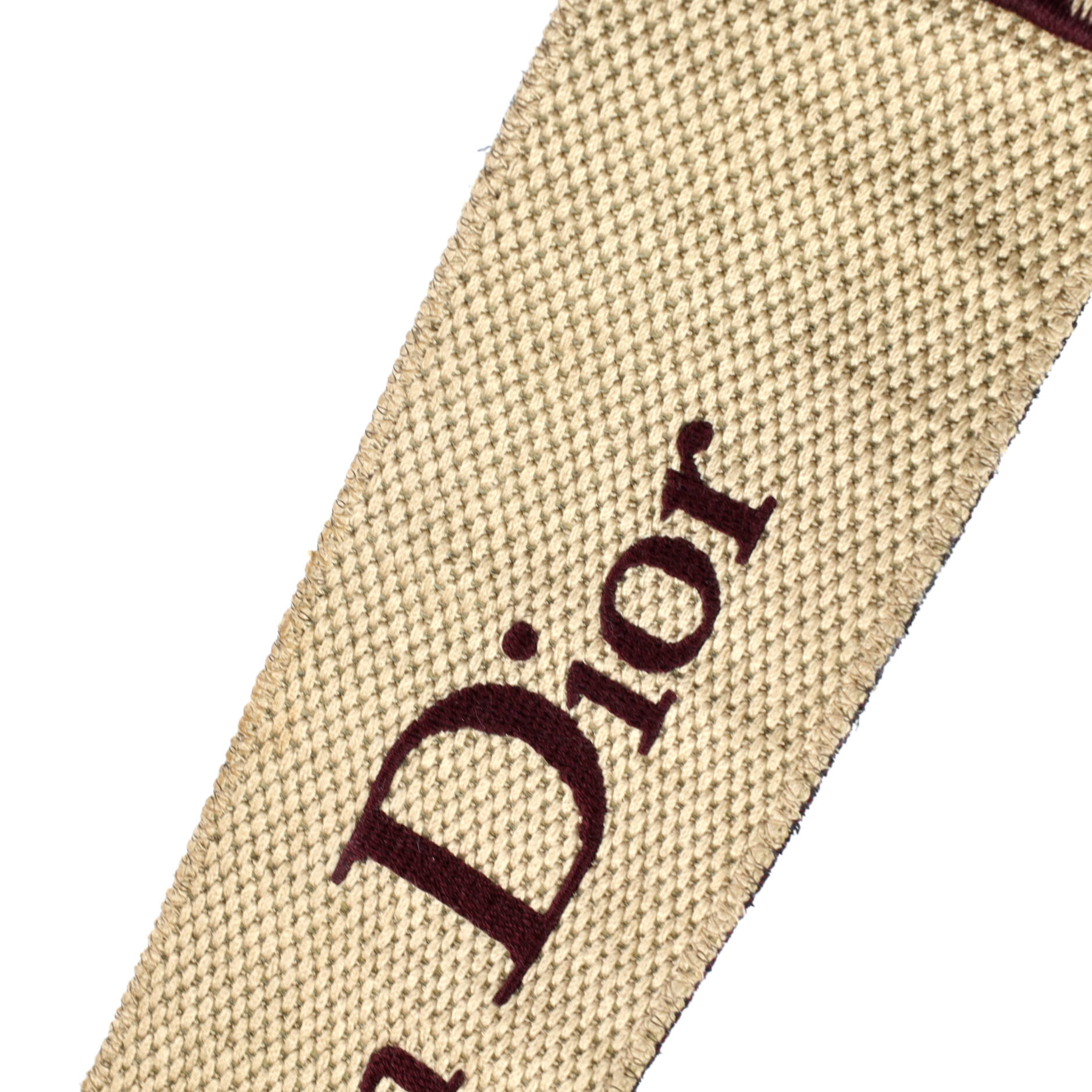 Pre-Loved Christian Dior Logo Shoulder Strap Embroidered Canvas - Image 4