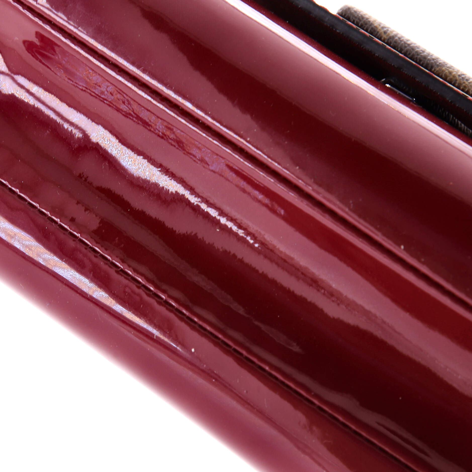 Pre-Loved Louis Vuitton Twist Handbag Vernis with Monogram Canvas PM - Image 7