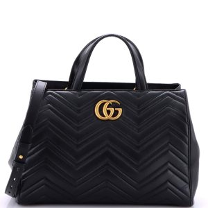 Pre-Loved Gucci GG Marmont Tote Matelasse Leather Medium
