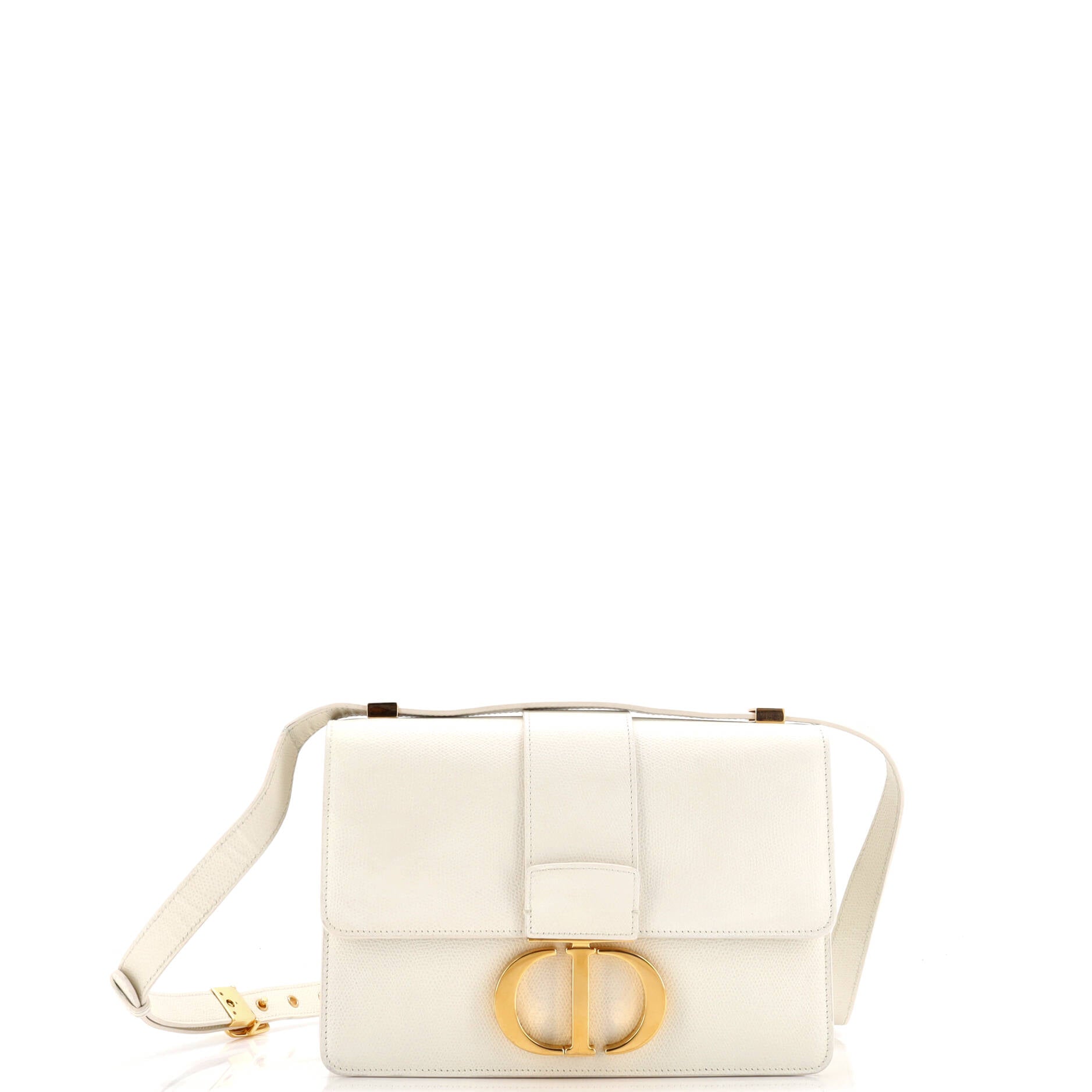 Pre-Loved Christian Dior 30 Montaigne Flap Bag Leather