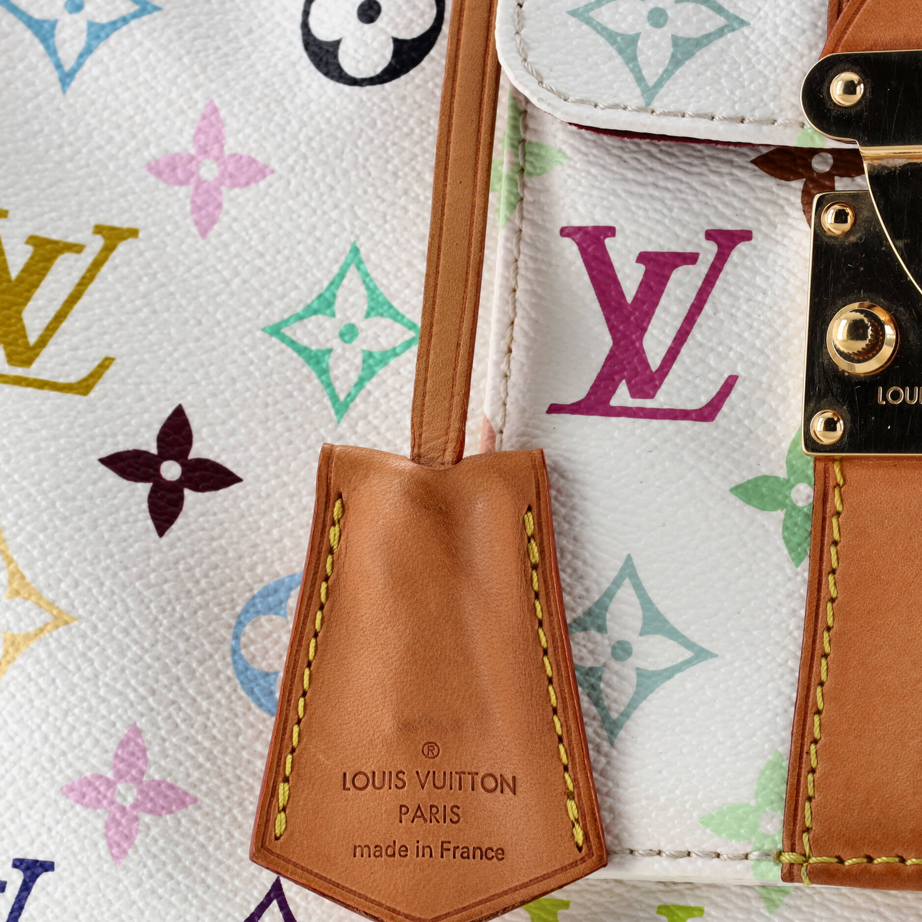 Pre-Loved Louis Vuitton Speedy Handbag Monogram Multicolor 30 - Image 6