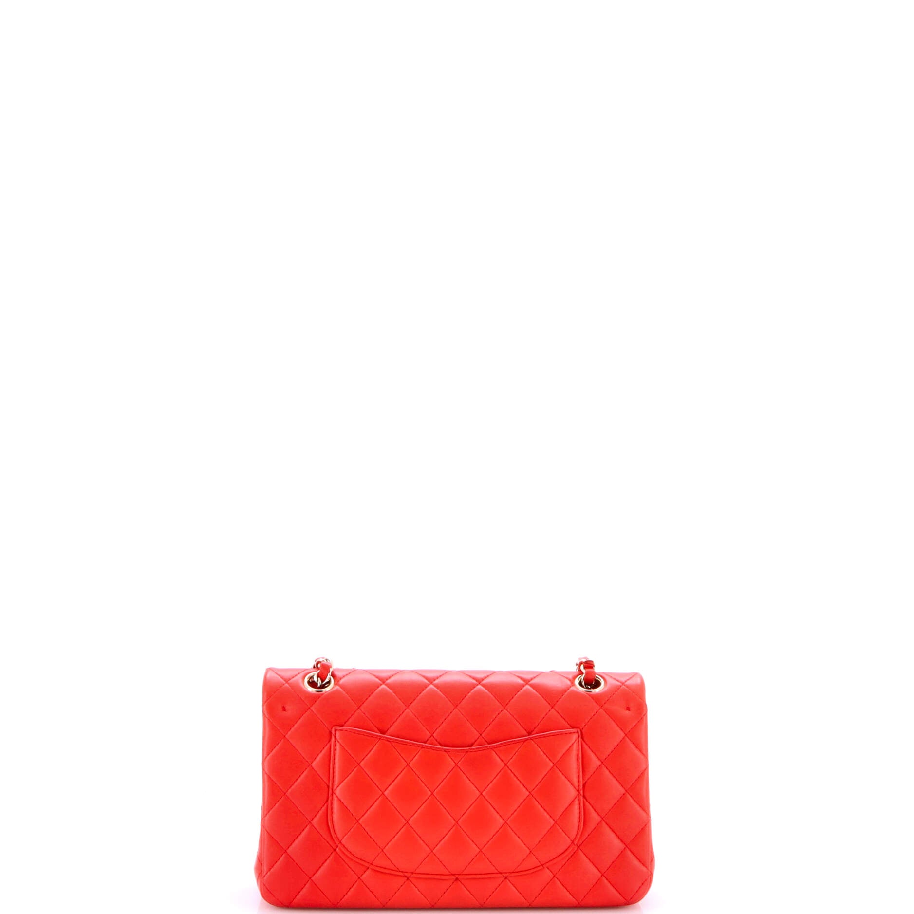 Pre-Loved Chanel Classic Double Flap Bag Quilted Lambskin Medium - Image 4