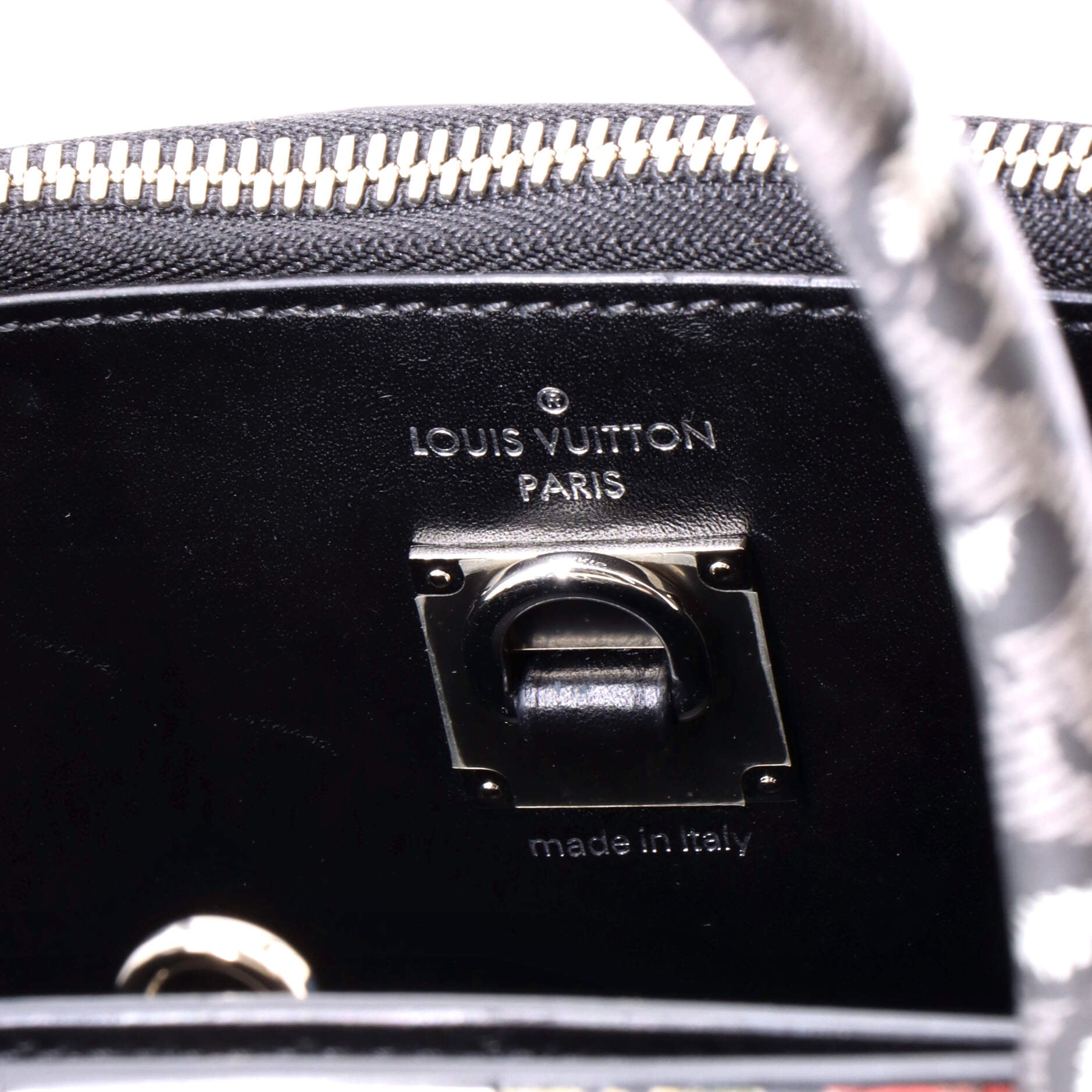 Pre-Loved Louis Vuitton City Steamer Handbag Floral Printed Epi Leather MM - Image 6