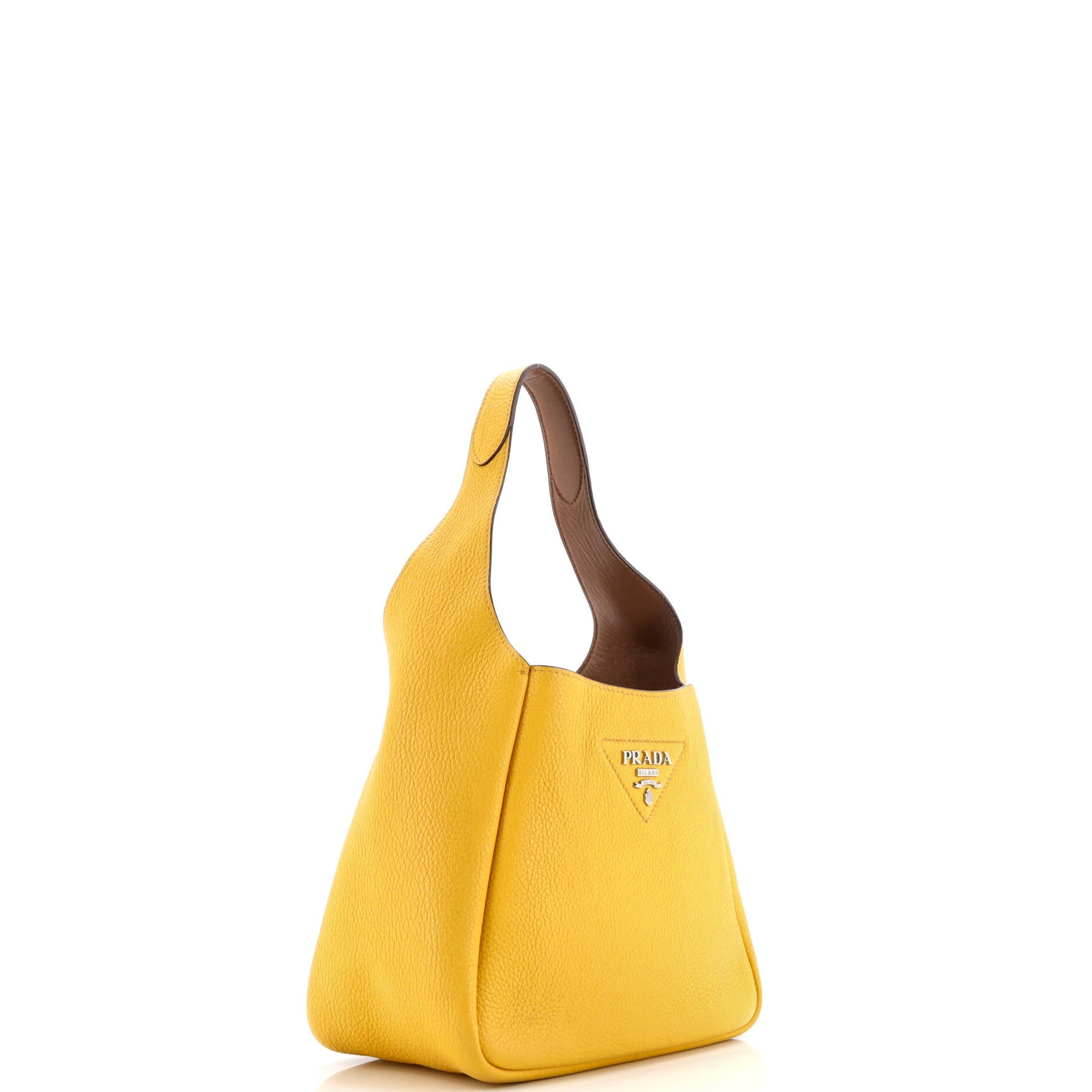 Pre-Loved Prada Dynamique Hobo Vitello Daino Small - Image 2