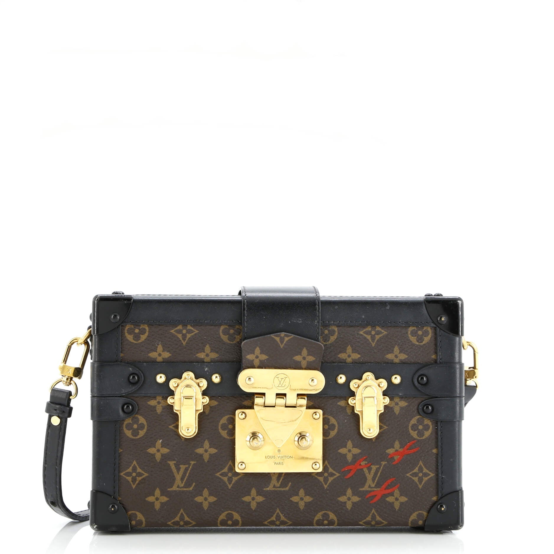 Pre-Loved Louis Vuitton Petite Malle Handbag Monogram Canvas