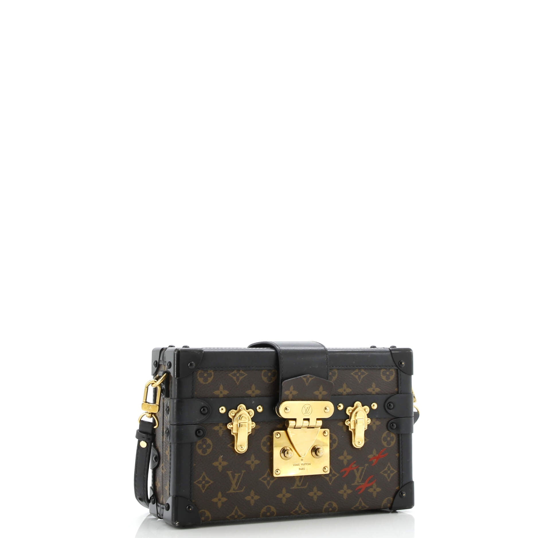 Pre-Loved Louis Vuitton Petite Malle Handbag Monogram Canvas - Image 2