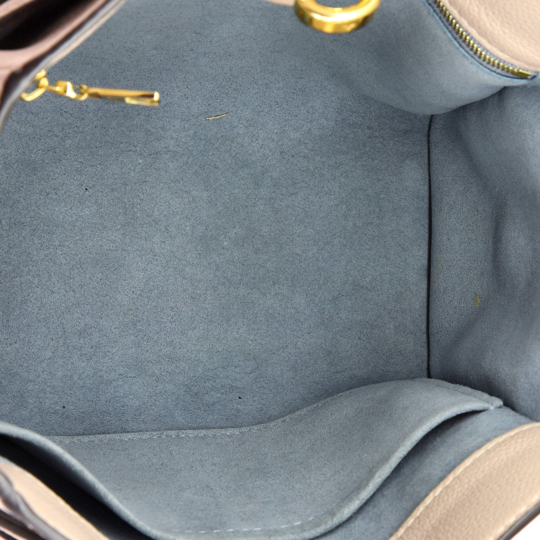 Pre-Loved Louis Vuitton On My Side Tote Leather with Monogram Canvas PM - Image 5