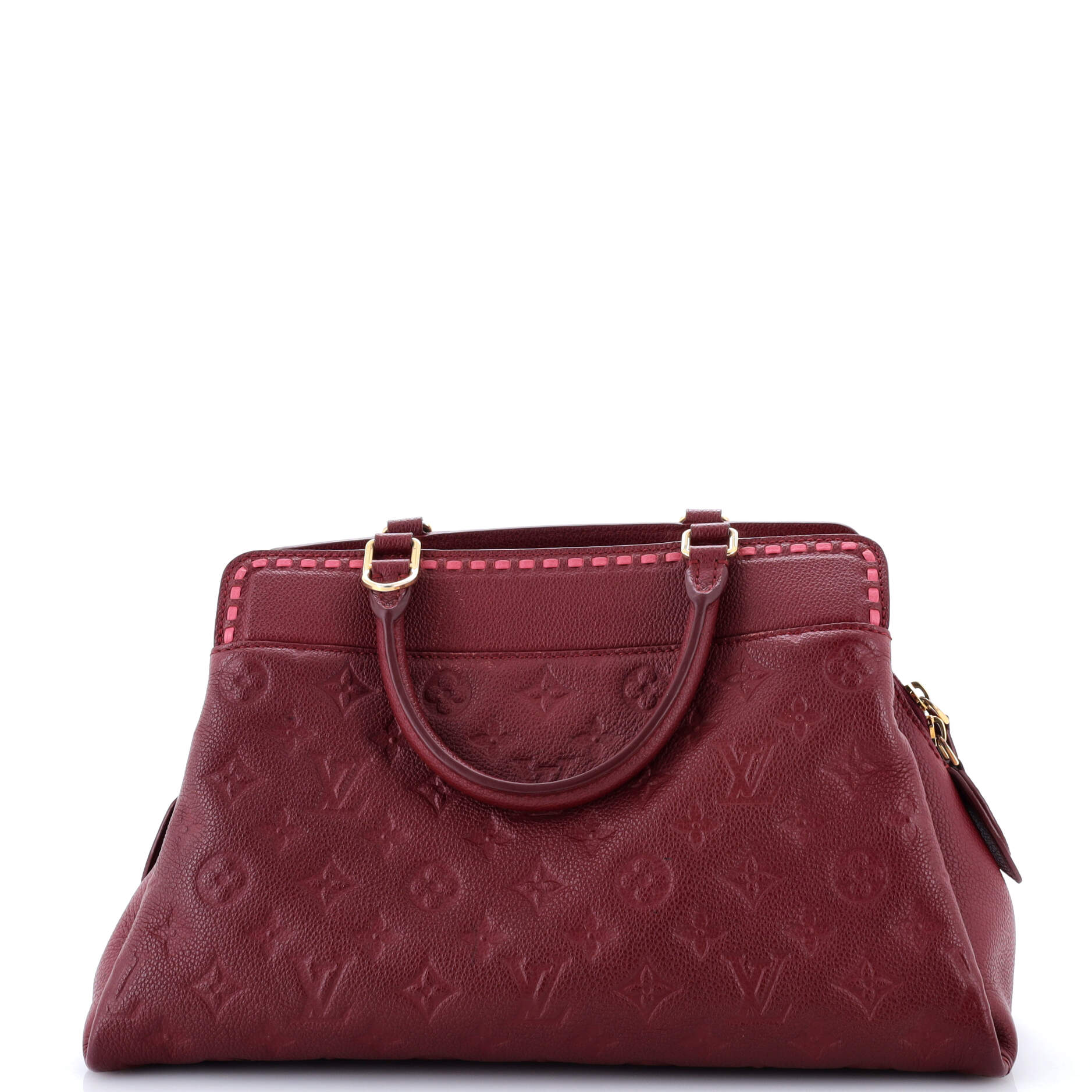 Pre-Loved Louis Vuitton Vosges Handbag Whipstitch Monogram Empreinte Leather MM - Image 3
