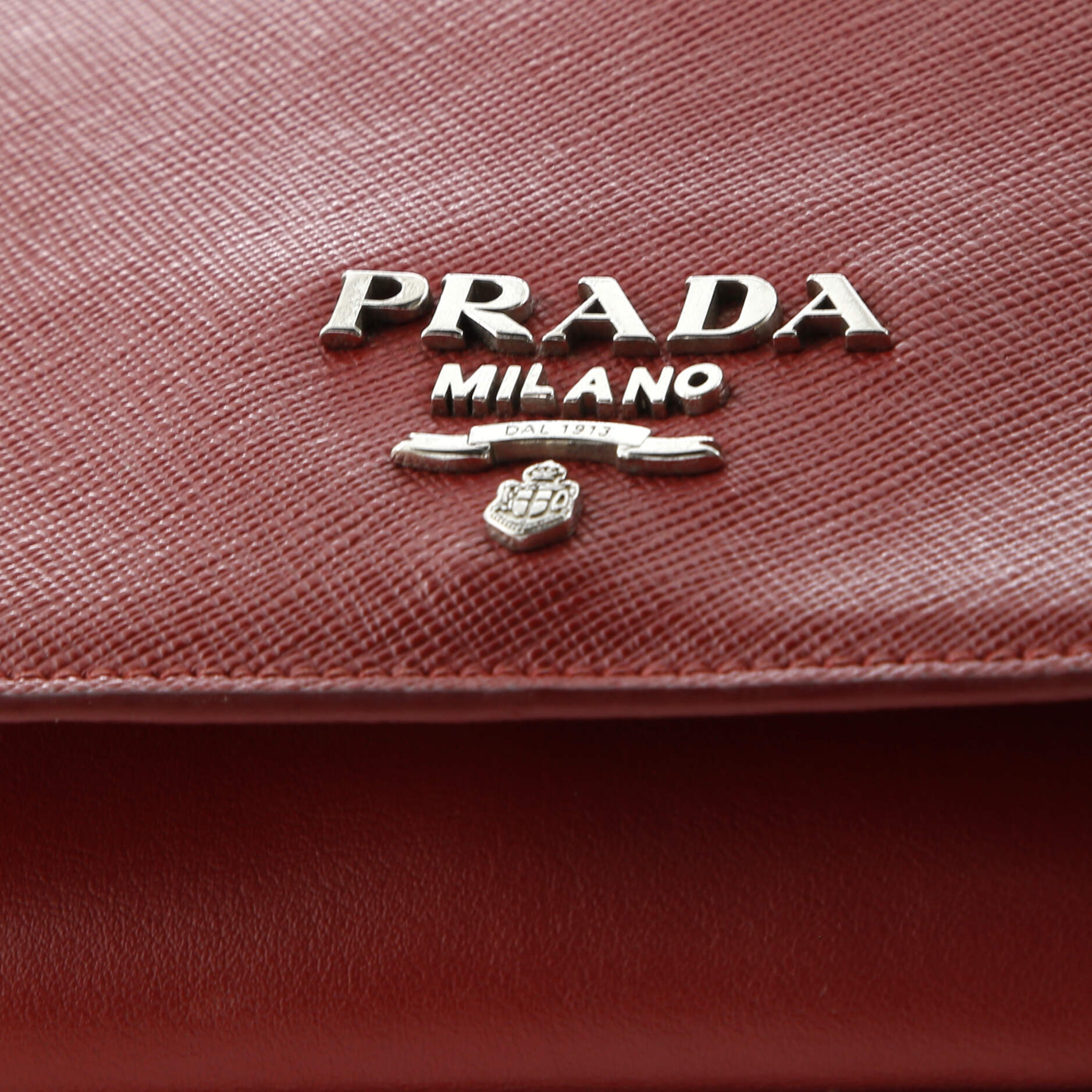 Pre-Loved Prada Chain Flap Crossbody Bag Saffiano and Soft Calf Small - Image 6