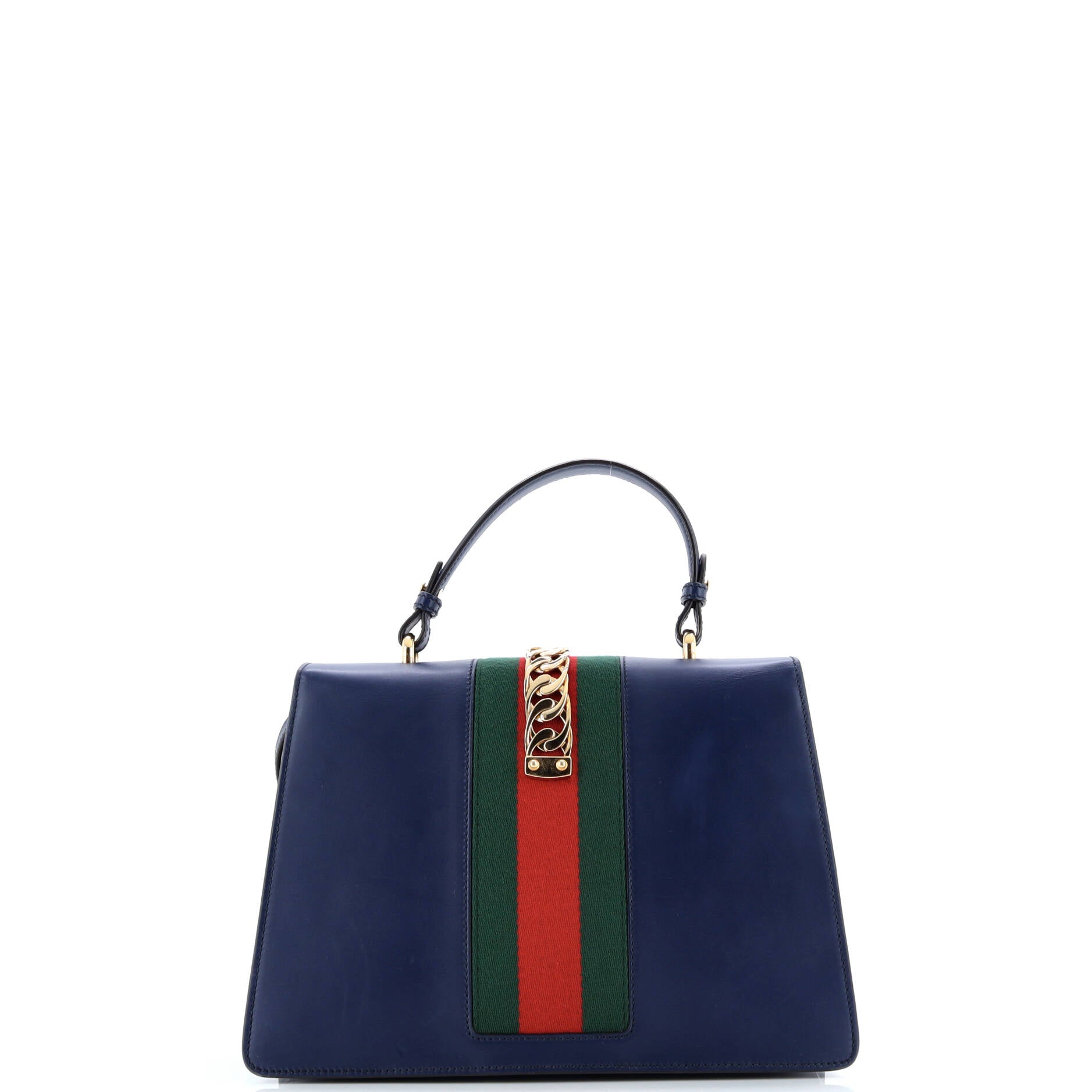 Pre-Loved Gucci Sylvie Top Handle Bag Leather Medium - Image 3