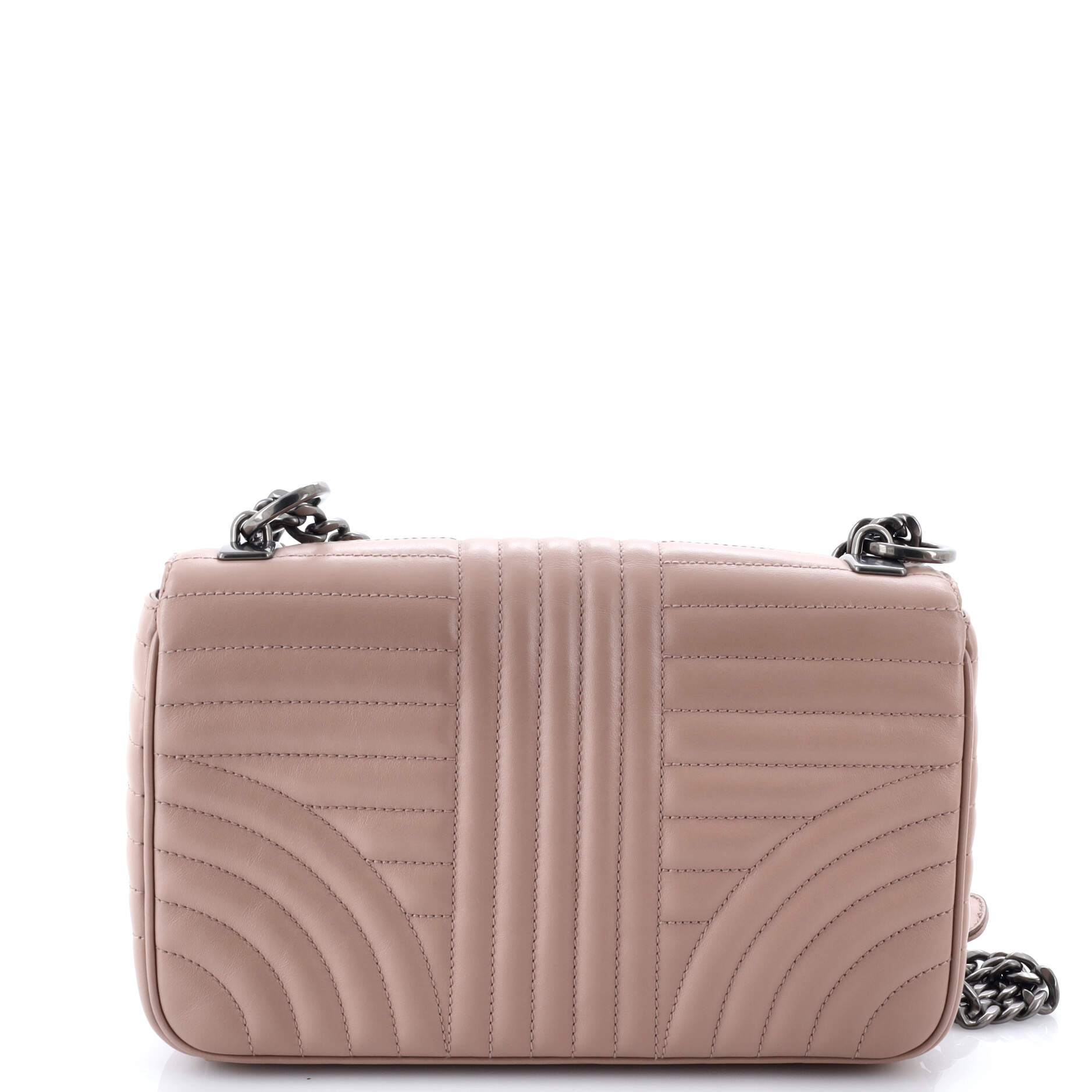 Pre-Loved Prada Chain Flap Shoulder Bag Diagramme Quilted Leather Medium - Image 3