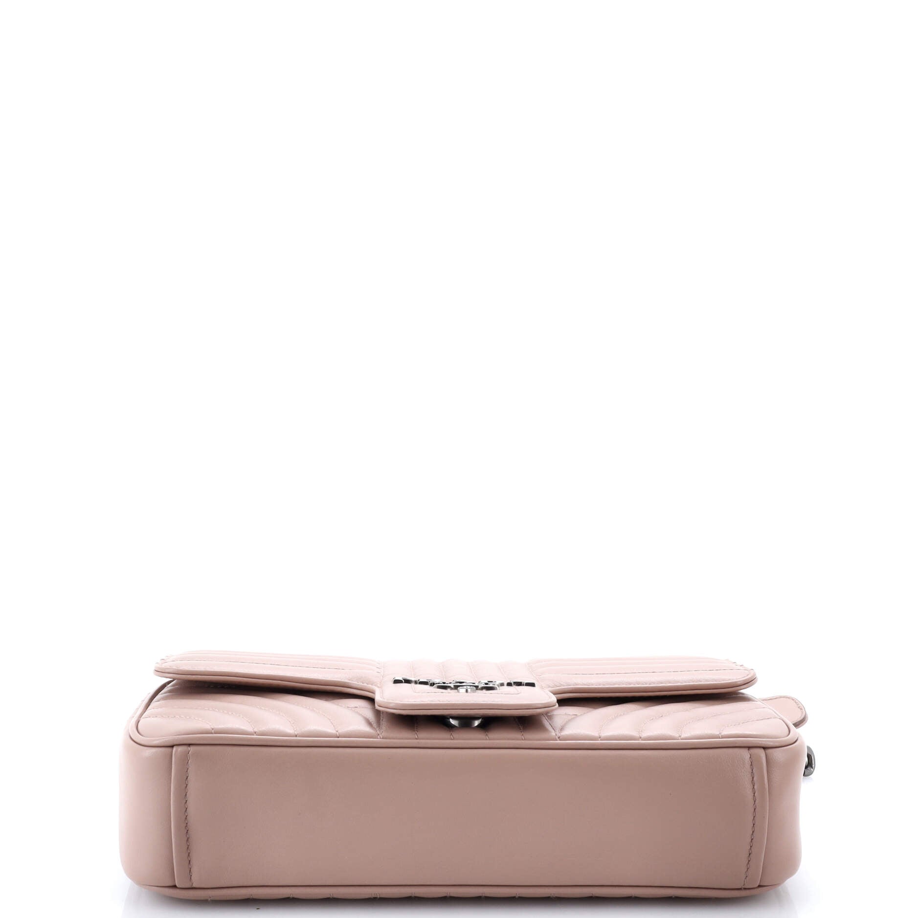 Pre-Loved Prada Chain Flap Shoulder Bag Diagramme Quilted Leather Medium - Image 4