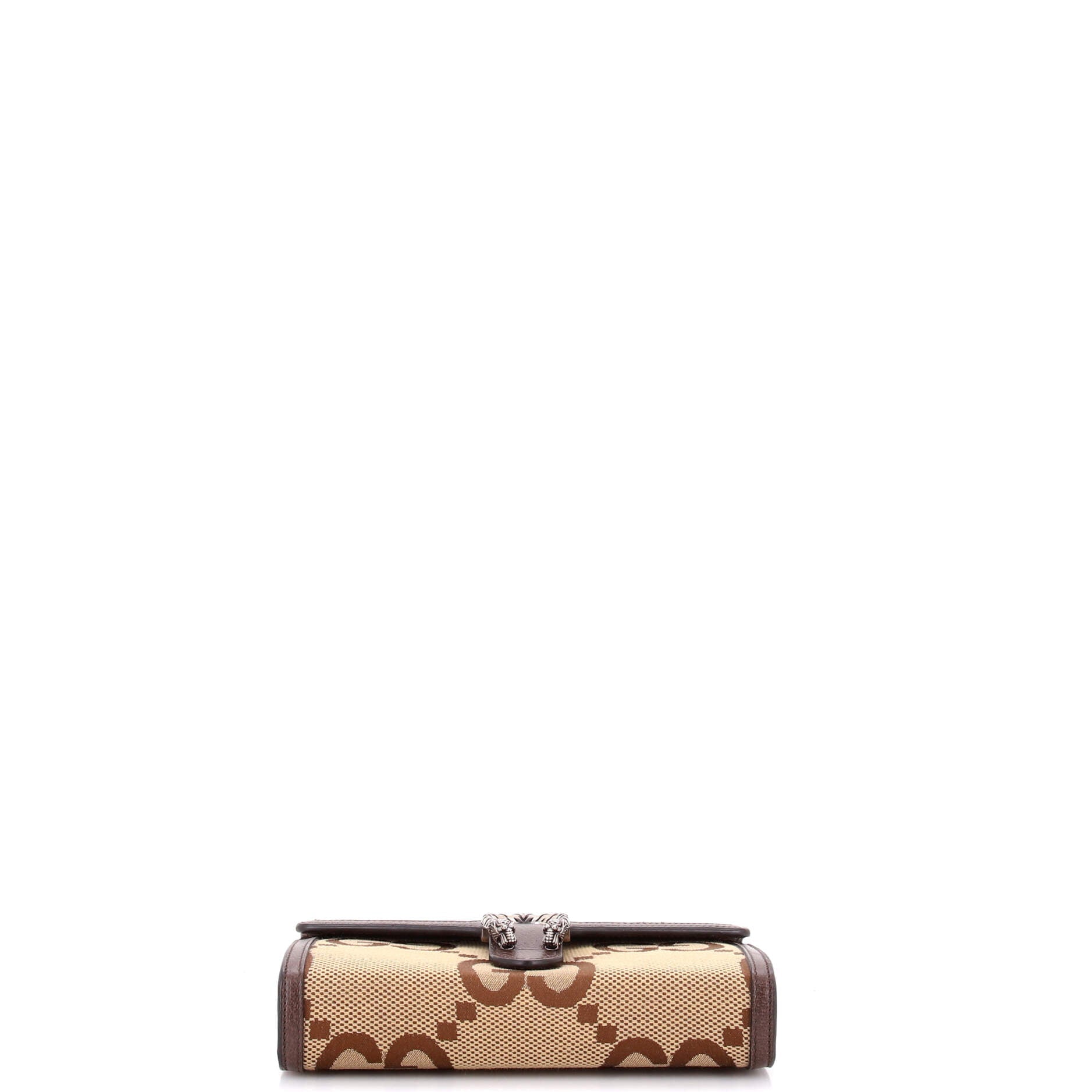 Pre-Loved Gucci Dionysus Chain Wallet Jumbo GG Canvas Small - Image 4