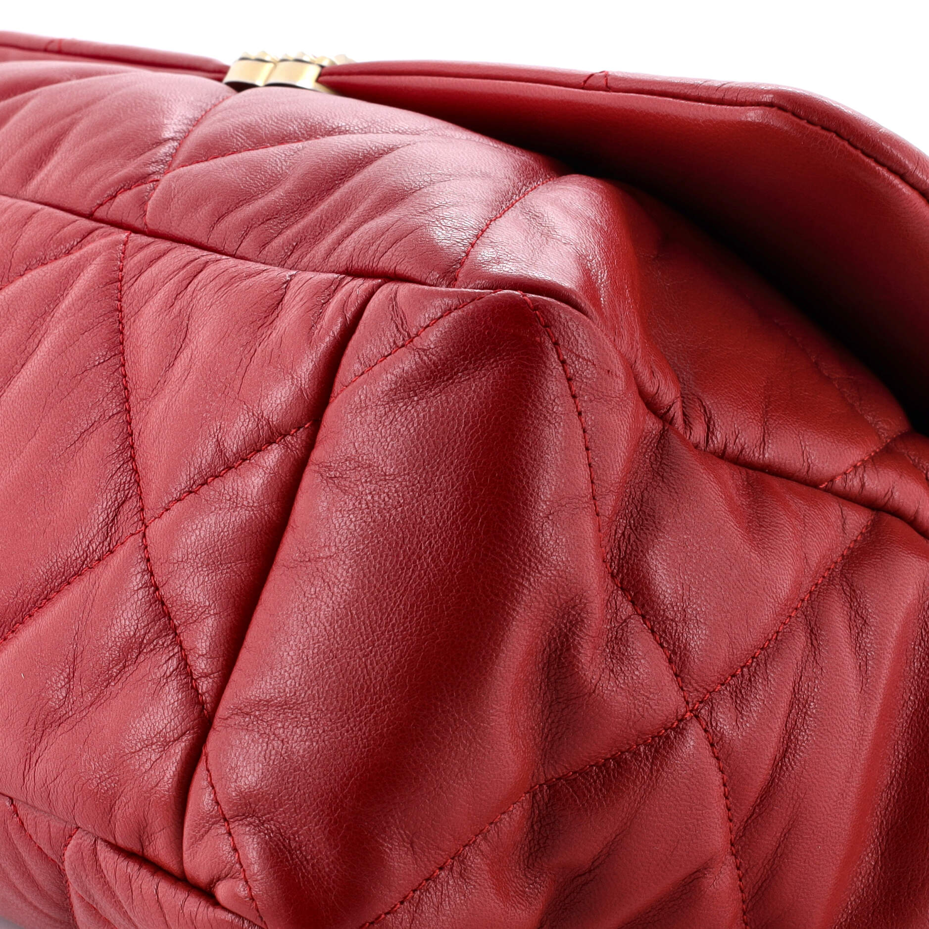 Pre-Loved Chanel 19 Flap Bag Quilted Leather Maxi - Image 6