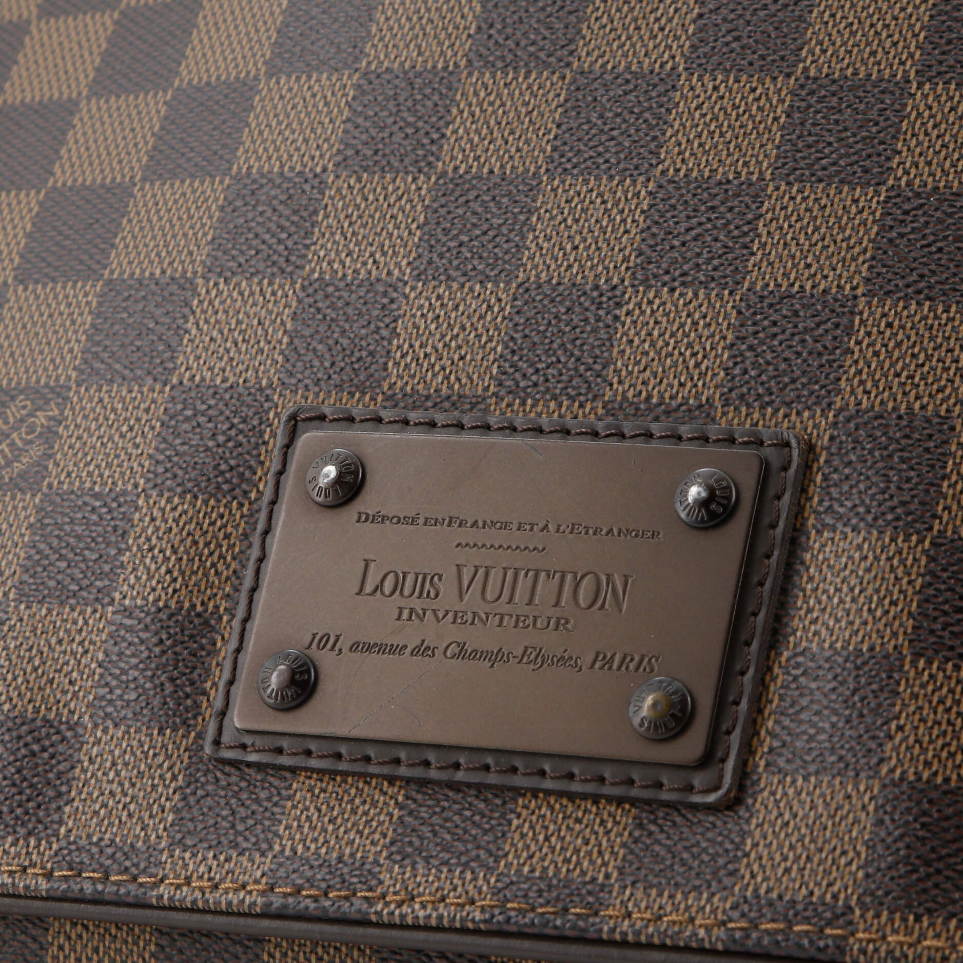 Pre-Loved Louis Vuitton Brooklyn Handbag Damier GM - Image 6