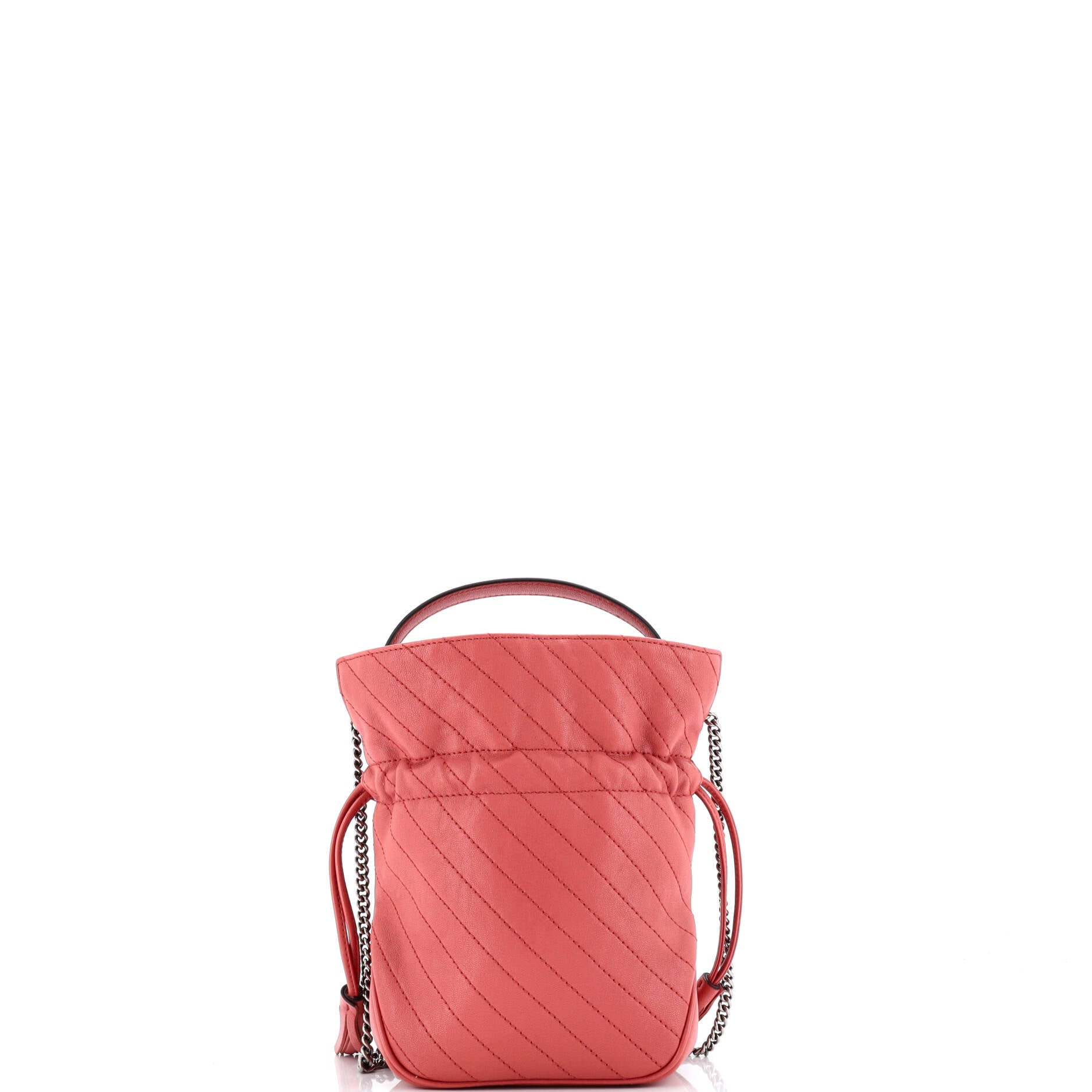 Pre-Loved Gucci Blondie NM Bucket Bag Diagonal Quilted Leather Mini - Image 3