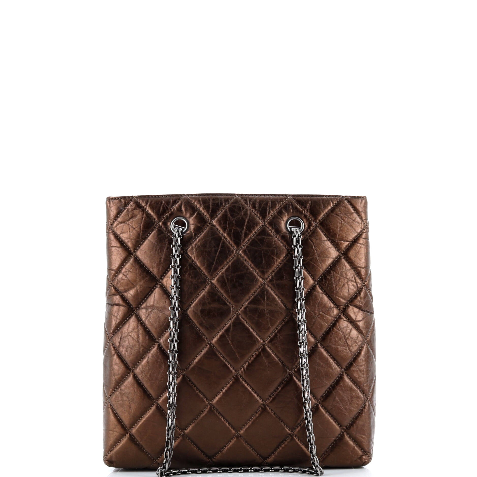 Pre-Loved Chanel Reissue Tote Quilted Aged Calfskin Tall - Image 4