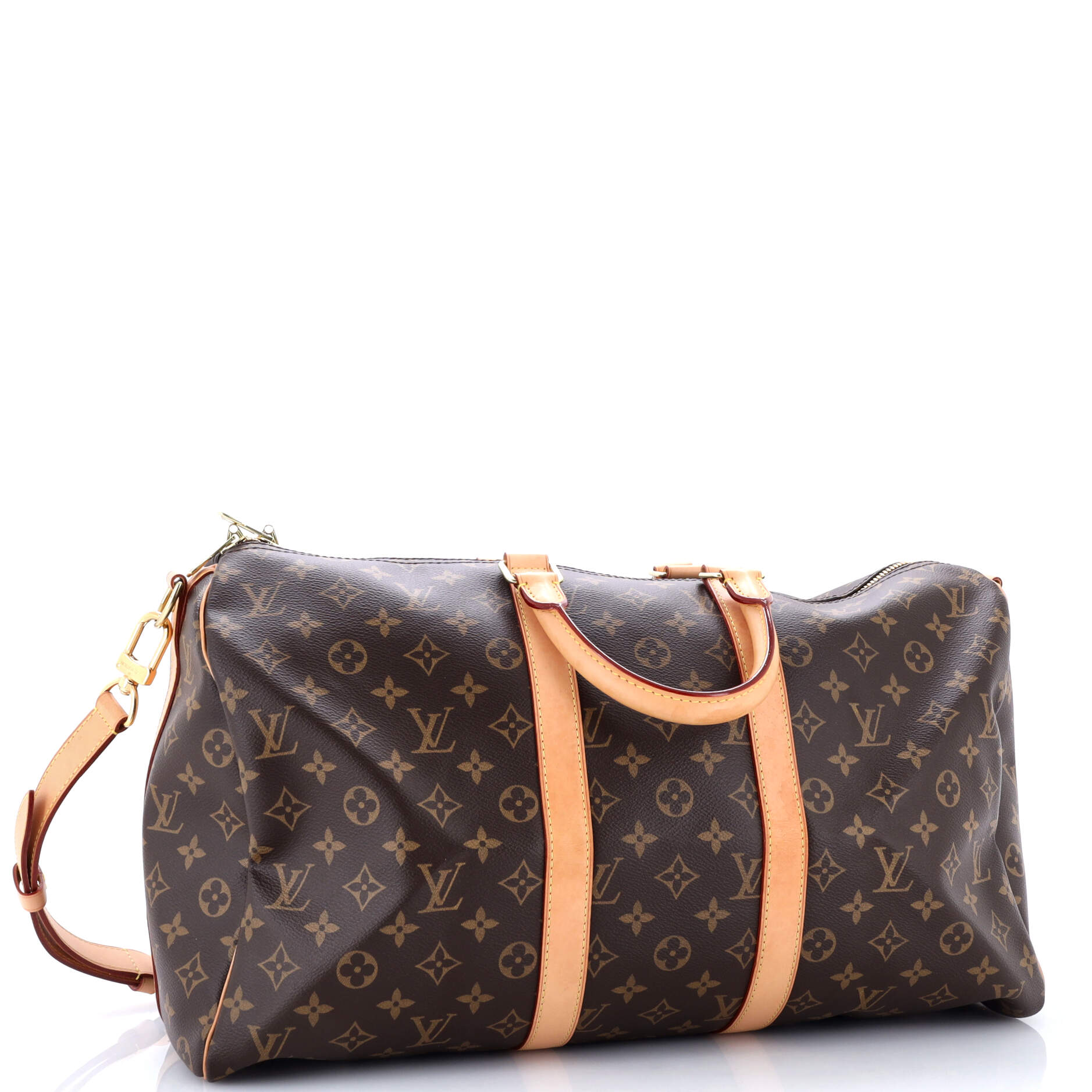 Pre-Loved Louis Vuitton Keepall Bandouliere Bag Monogram Canvas 45 - Image 2