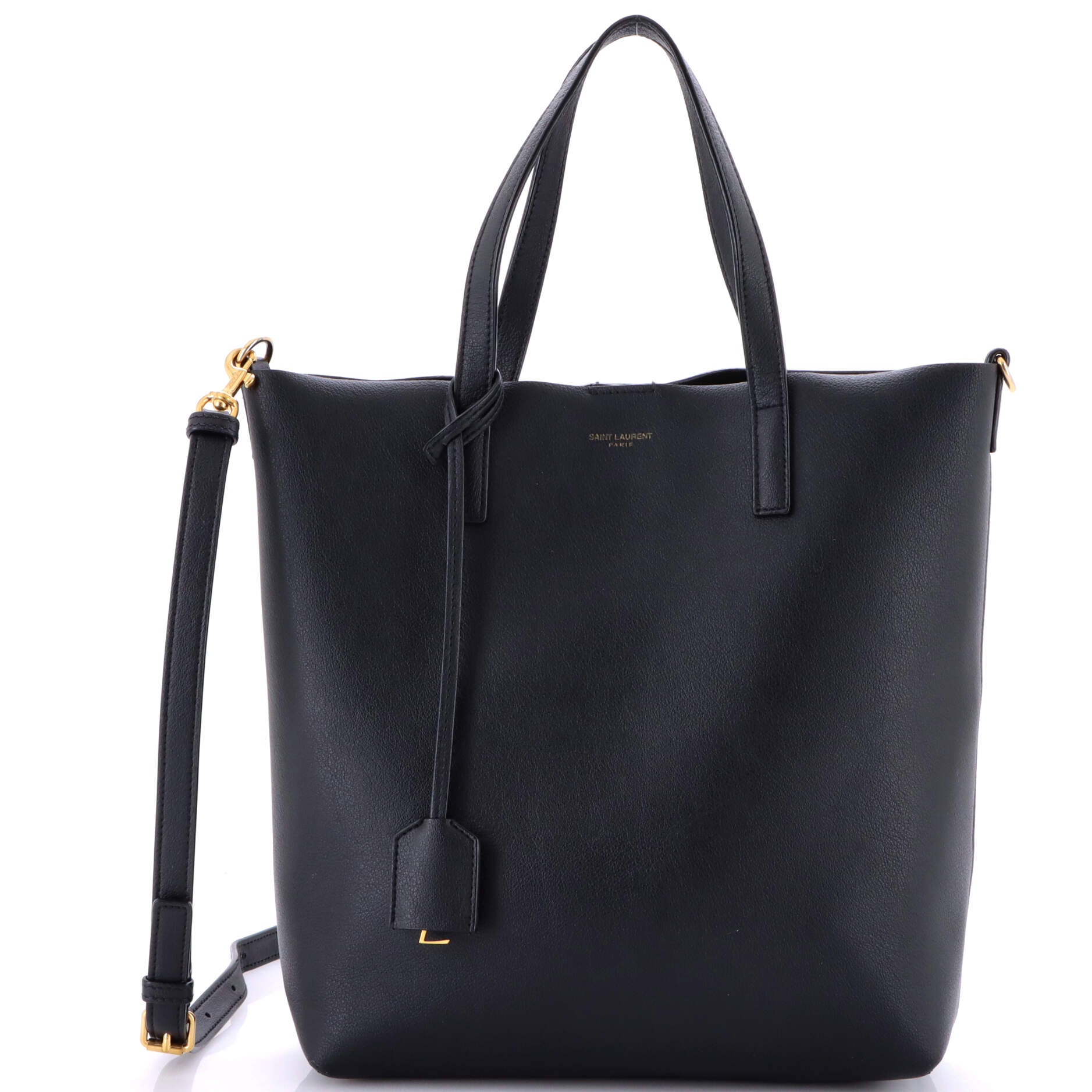 Pre-Loved Saint Laurent Shopper Tote Leather Toy