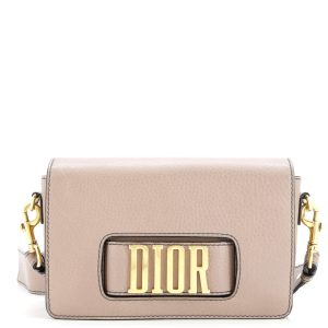 Pre-Loved Christian Dior Dio(r)evolution Flap Bag Leather Medium