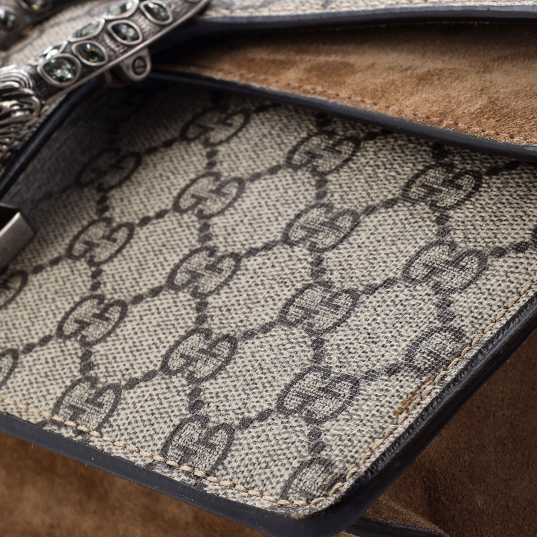 Pre-Loved Gucci Dionysus Bag GG Coated Canvas Small - Image 6